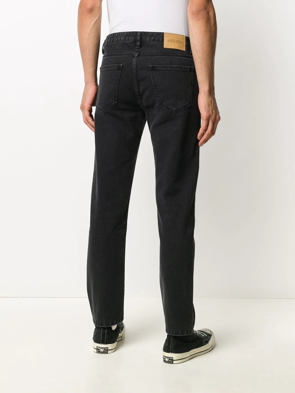 mid-rise straight-leg jeans - 4