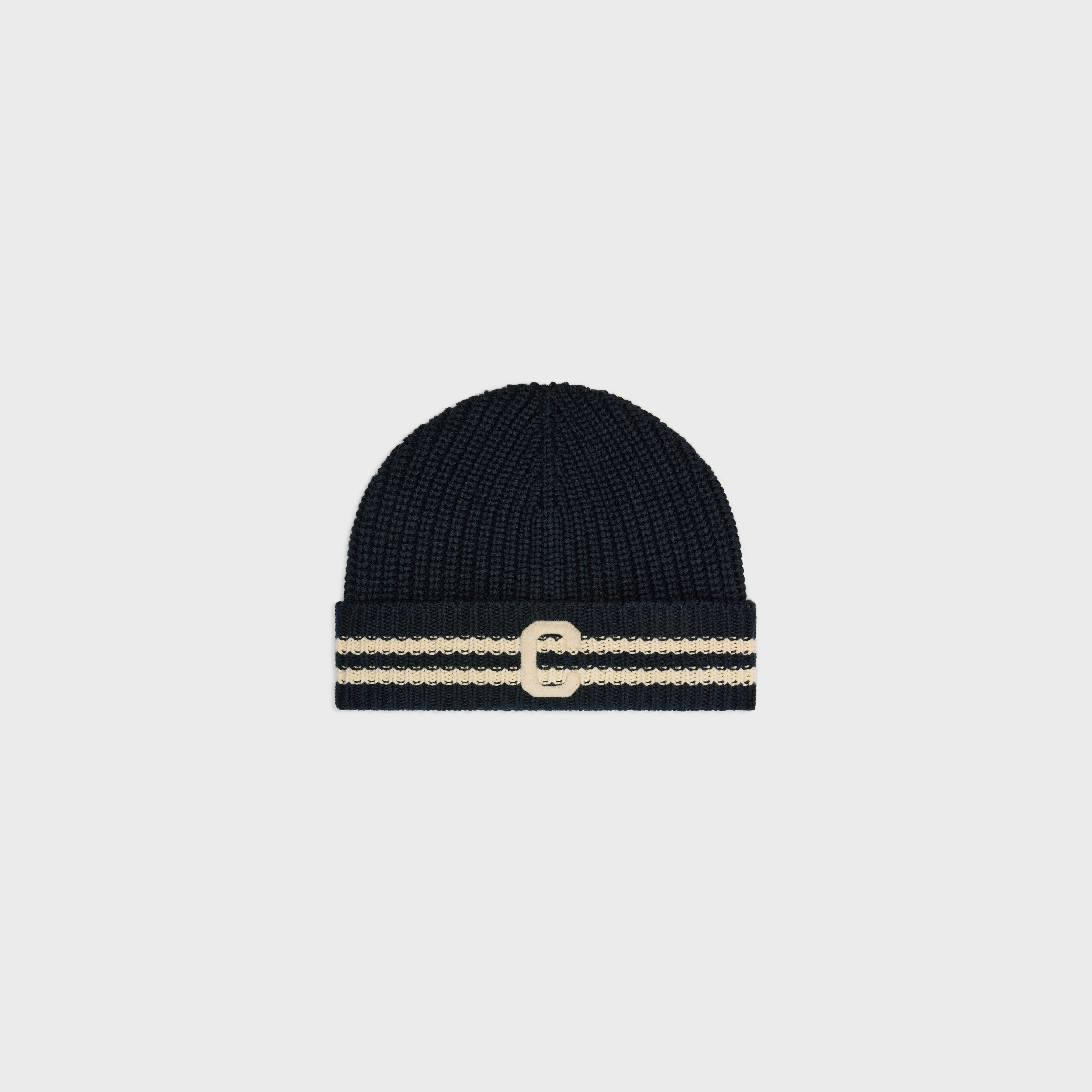 initial beanie in cotton - 1
