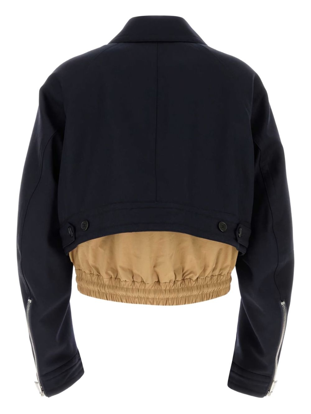 cotton-blend cropped jacket - 2
