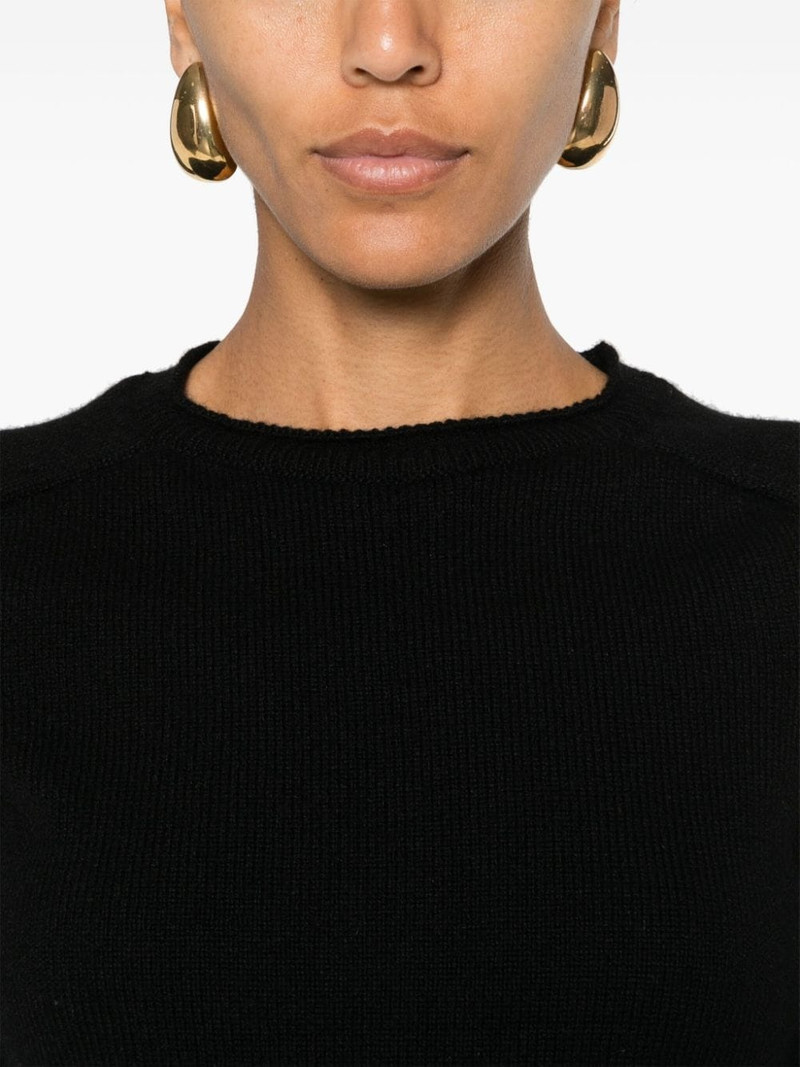 logo-plaque cashmere jumper 5