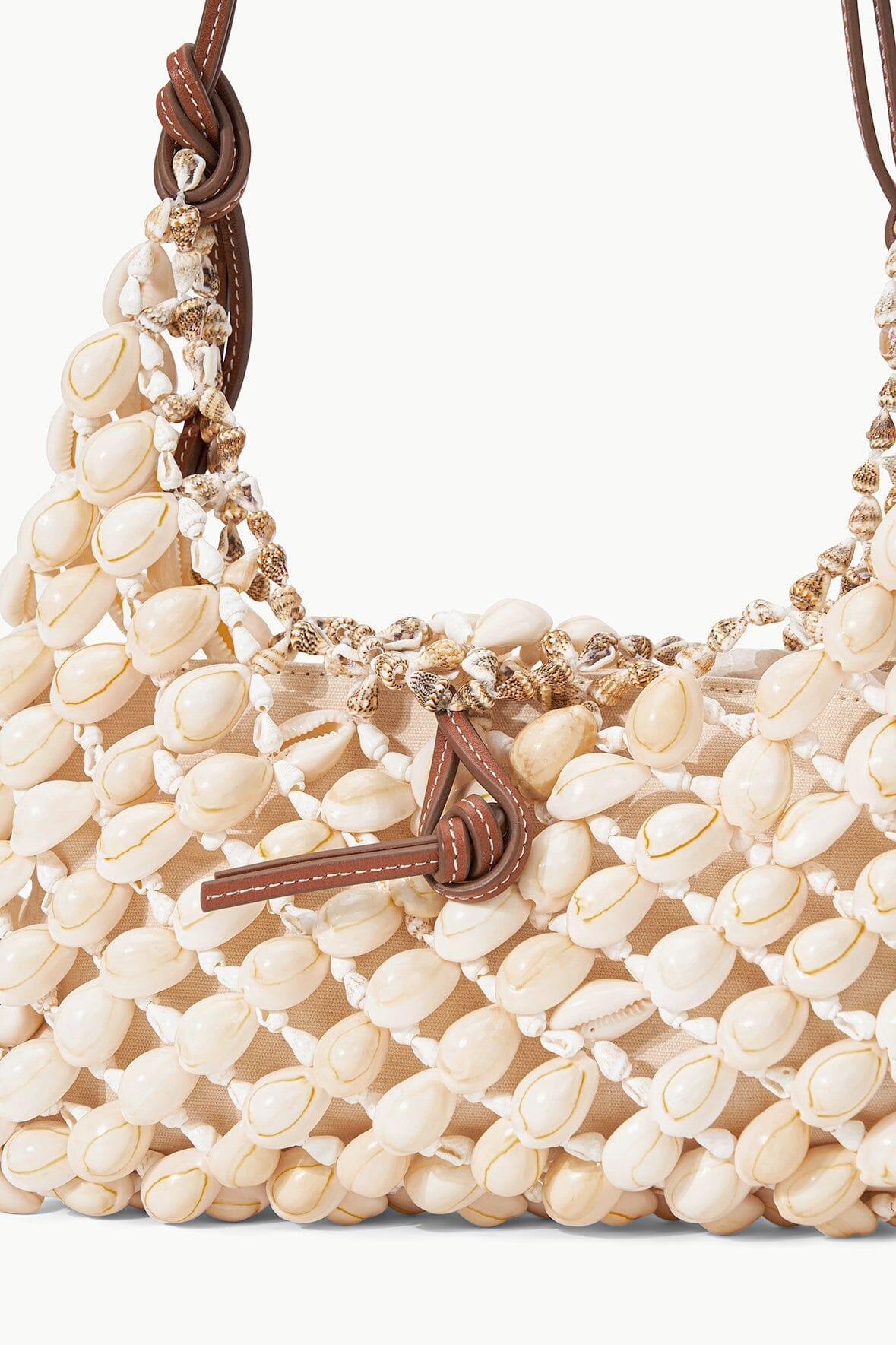 STAUD VACANZA SHELL SHOULDER BAG NATURAL TAN - 5