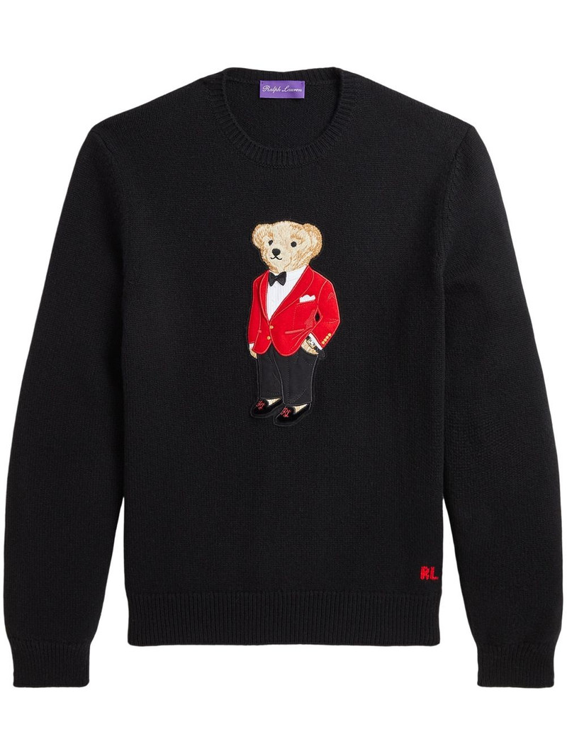Polo Bear-embroidered jumper 1