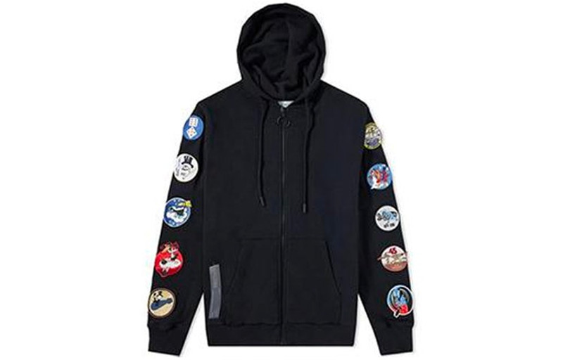 Men's Off-White Back Arrow Zipper Black OMBB030G20FLE0011000 - 1