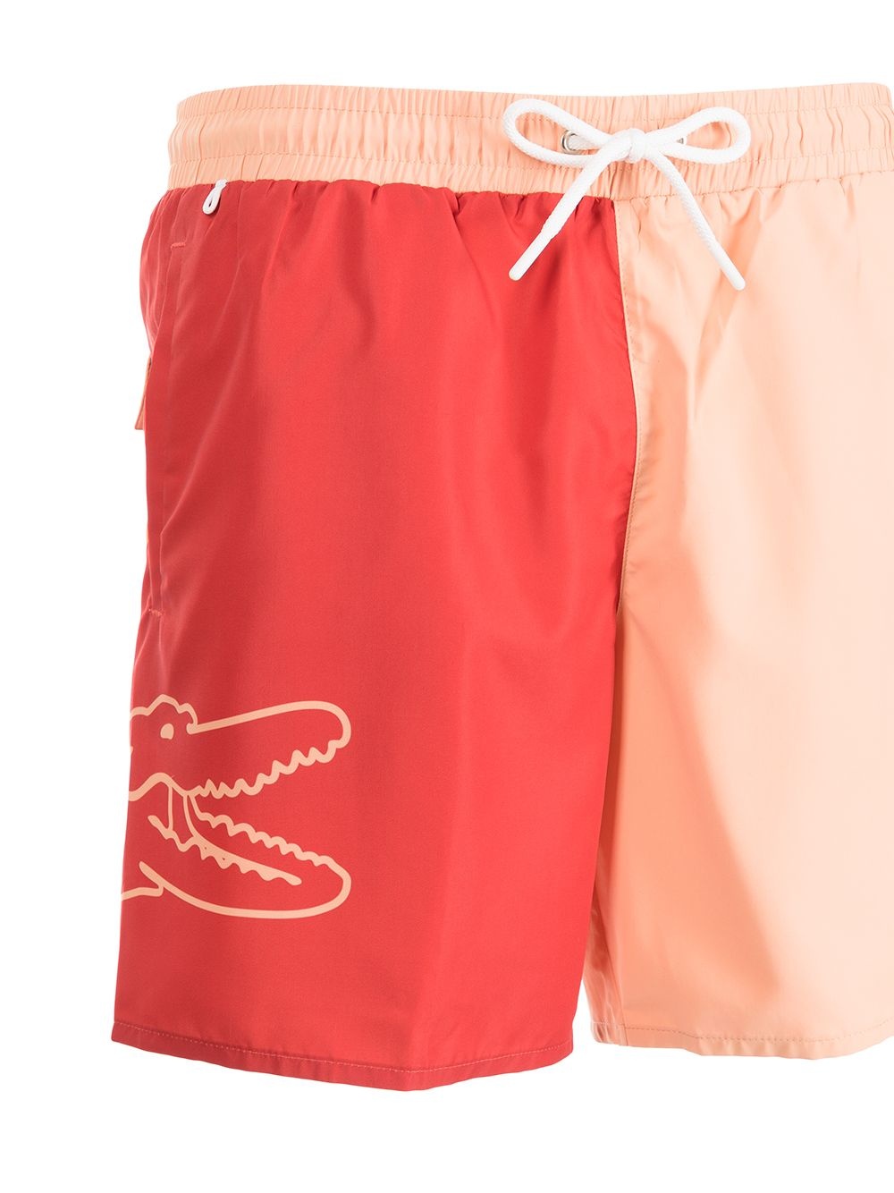 logo-print two-tone swim shorts - 3