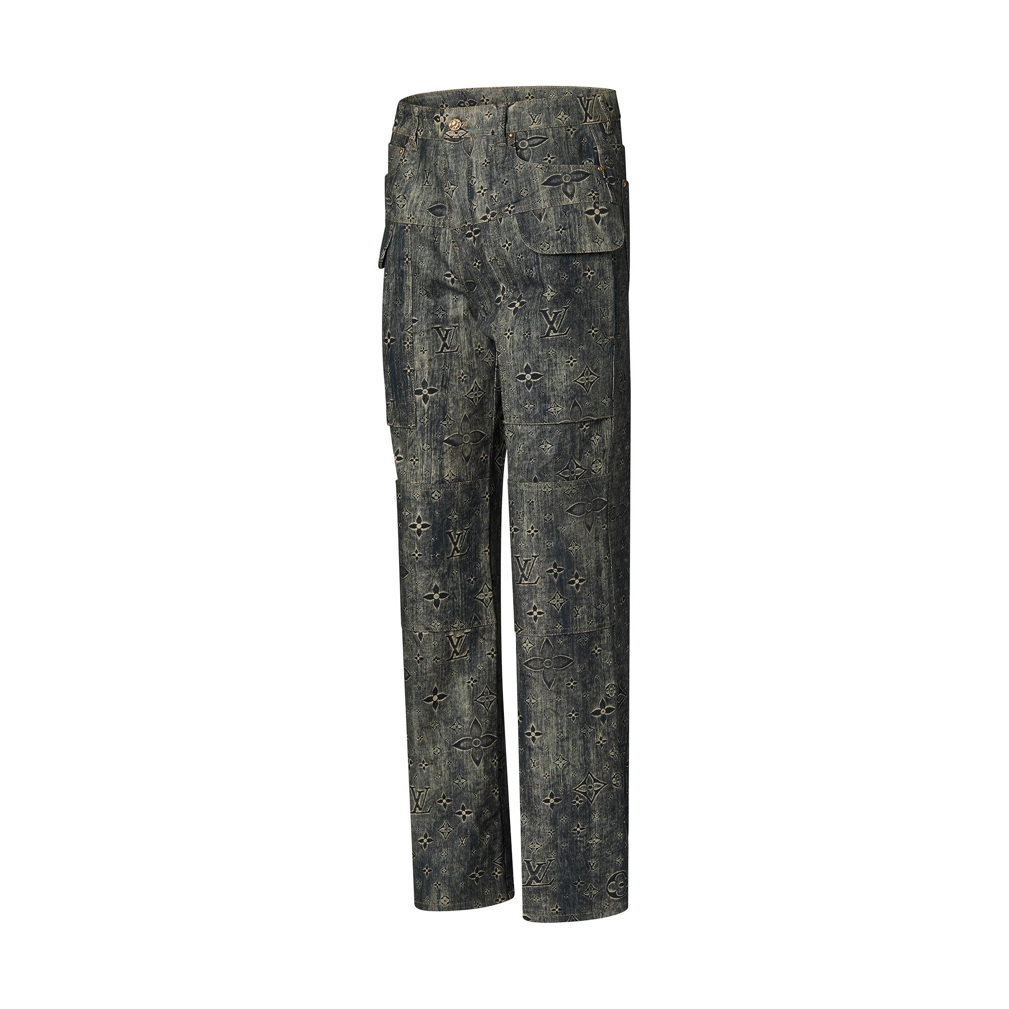 Monogram Tailored Denim Pants - 2