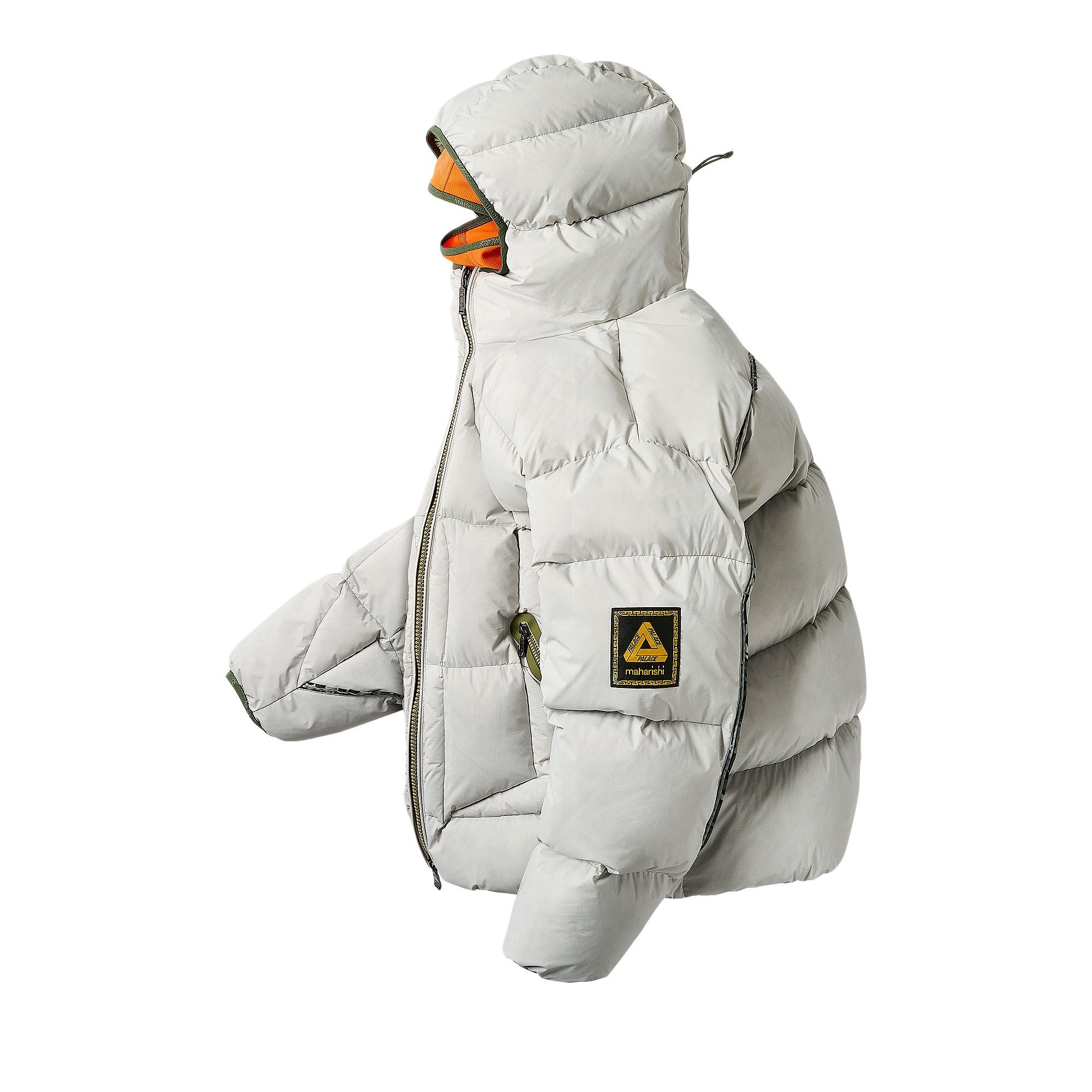 Palace x Maharishi Temple Puffa Jacket 'Ice' - 5