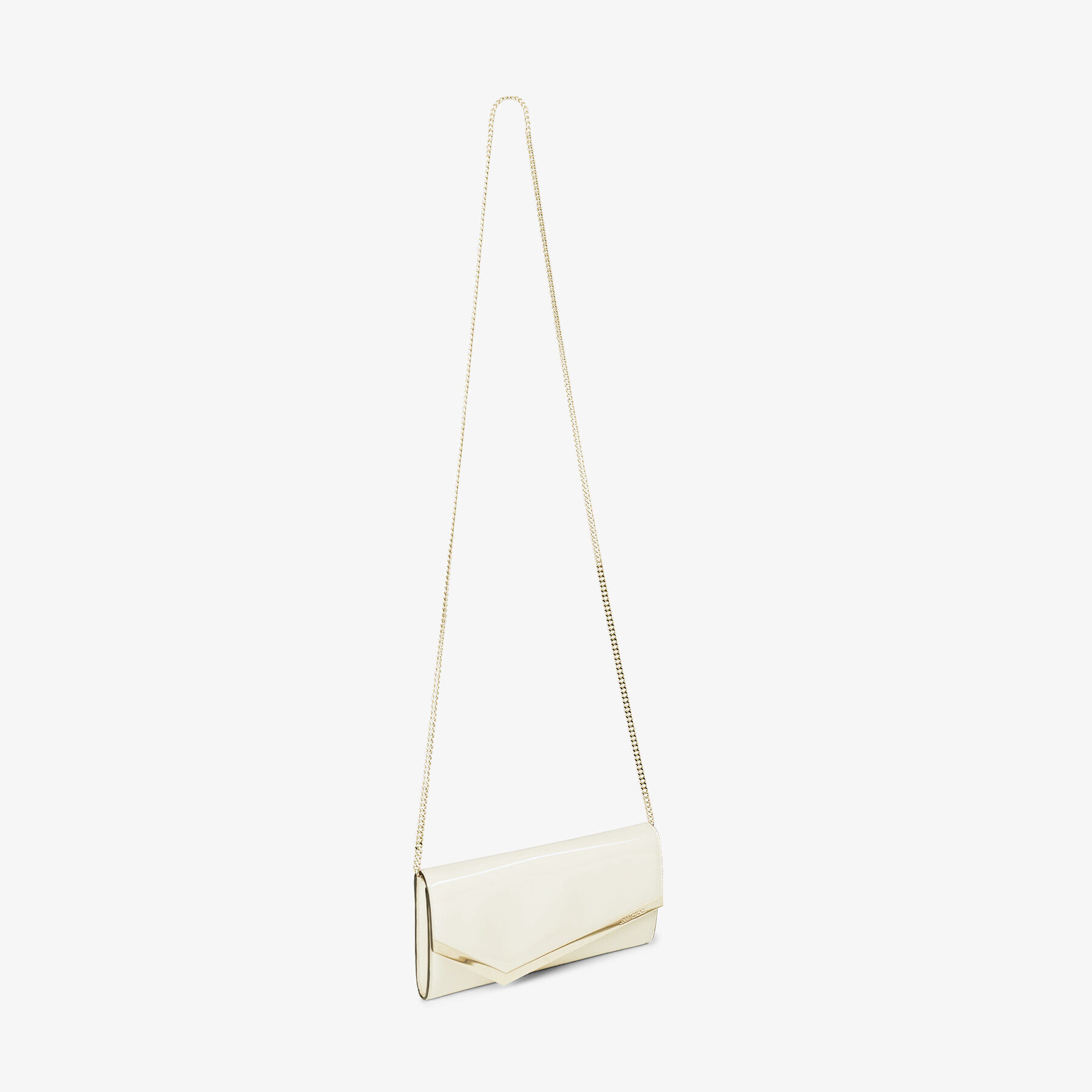 Emmie
Latte Patent Leather Clutch Bag - 6