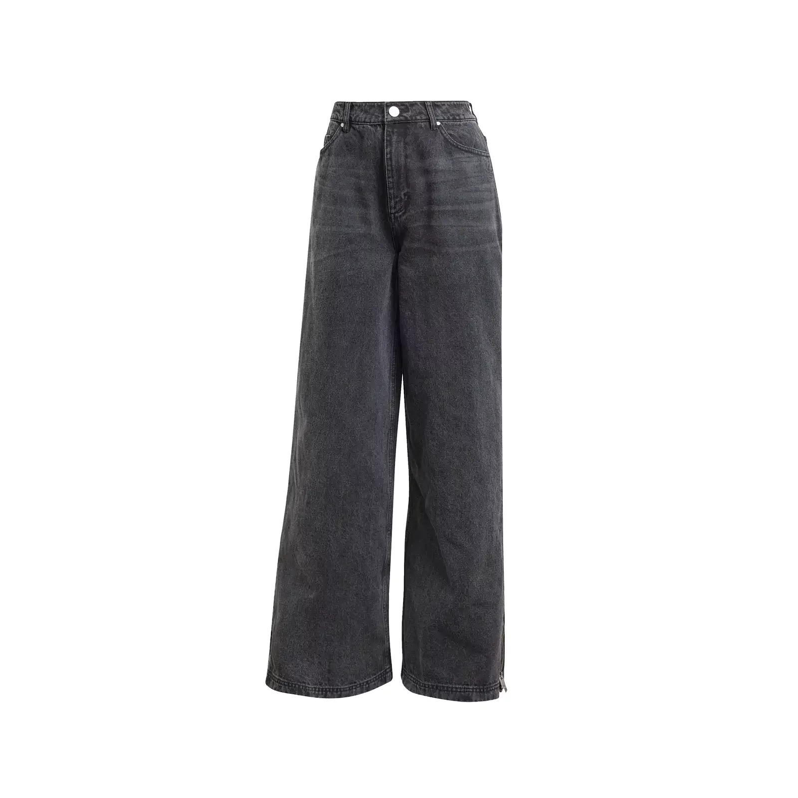 Adilenium Season 3 Zip Washed Denim W "Black" - 2
