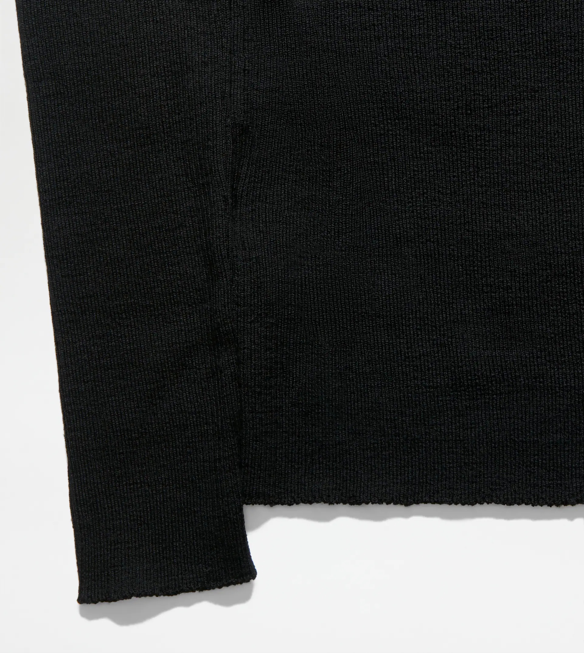 HIGH NECK JUMPER IN WOOL - BLACK - 3