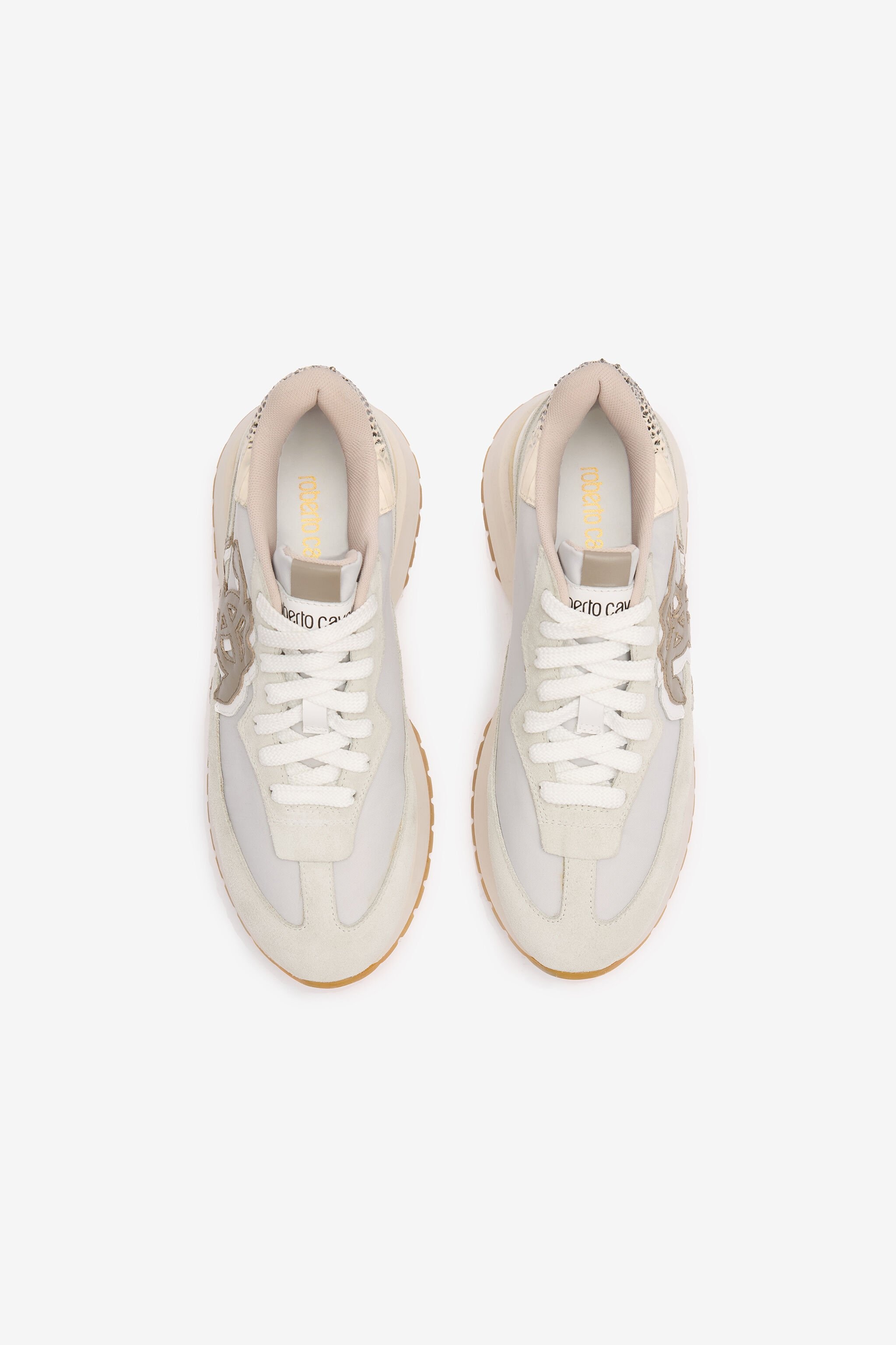 Sneakers With Contrasting Back And Mirror Snake Monogram - 5