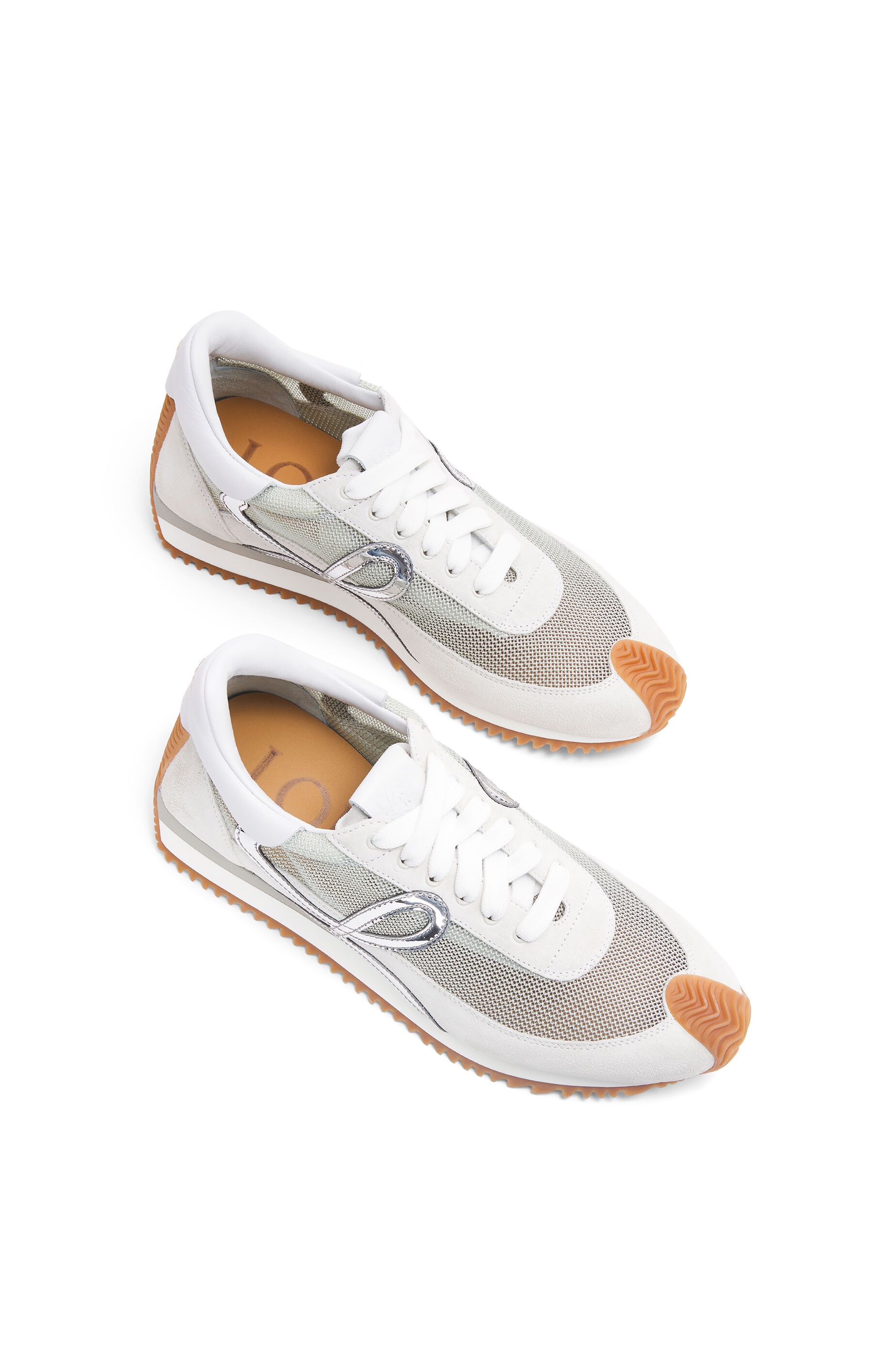 Flow runner in technical mesh and suede - 3