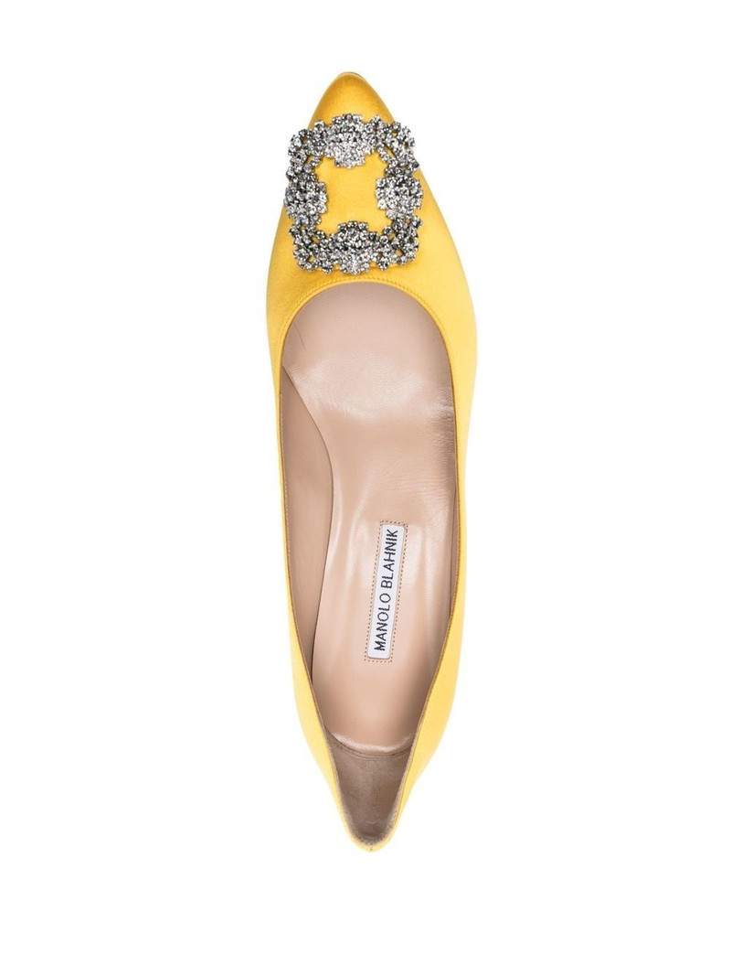 50mm Hangisi crystal buckle pumps 4