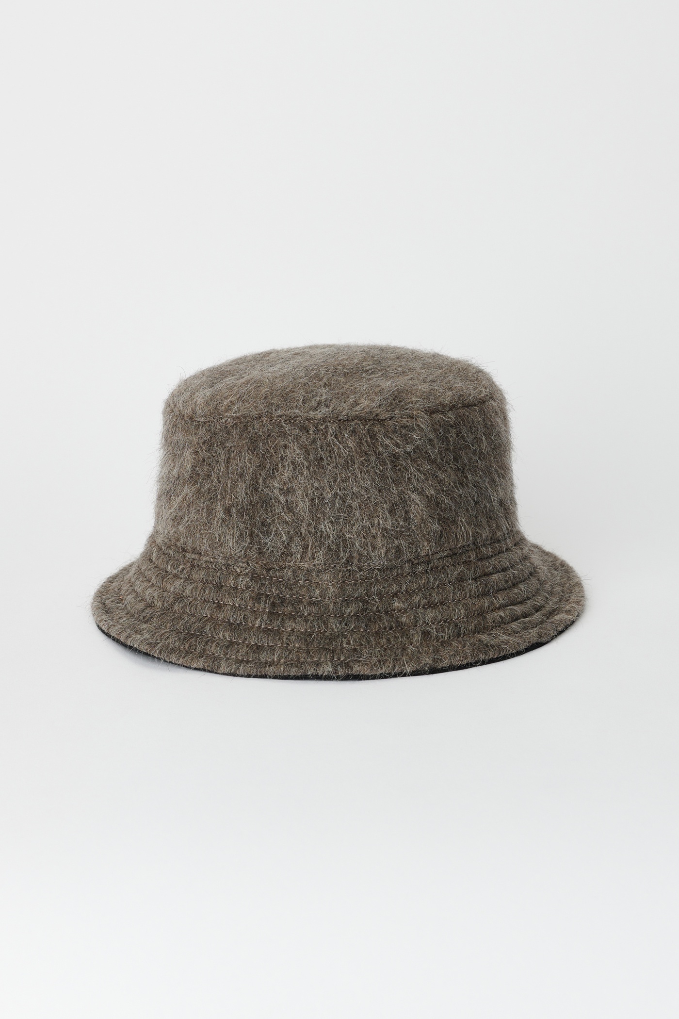 Bucket Hat Mole Grey Mohair - 1