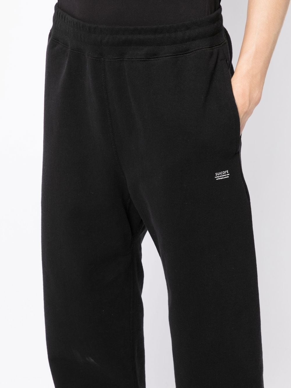 straight-leg cotton track pants - 6
