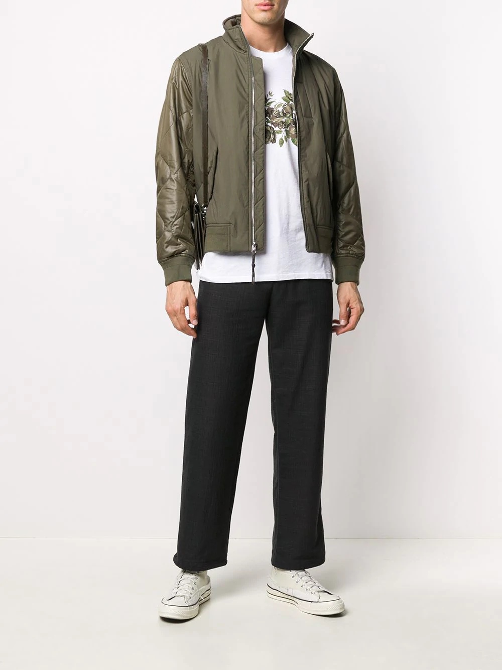 olive bomber jacket - 2