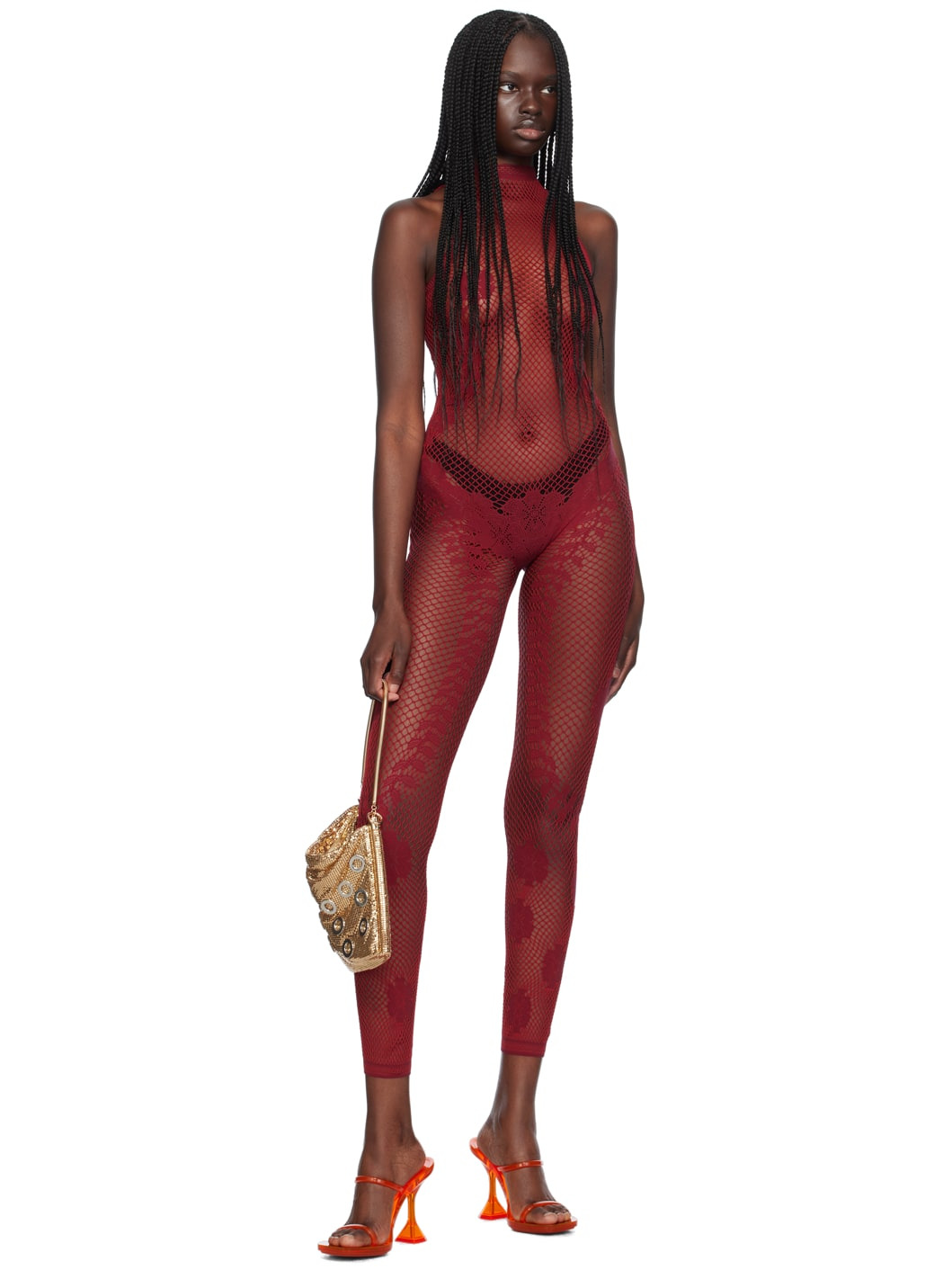 Red Fetch Jumpsuit - 4