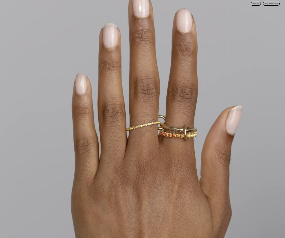 Norah Orange Sapphire & 18k Gold Ombré Ring - 2