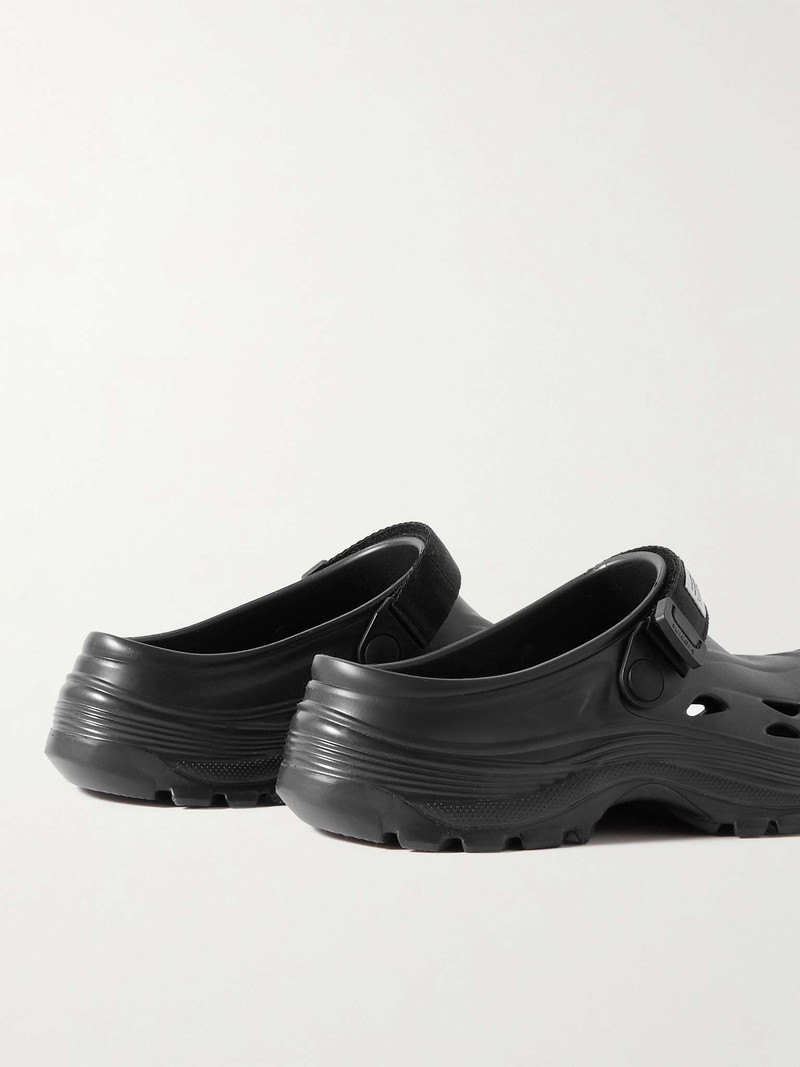 Mok Injection Webbing-Trimmed Rubber Mules 5