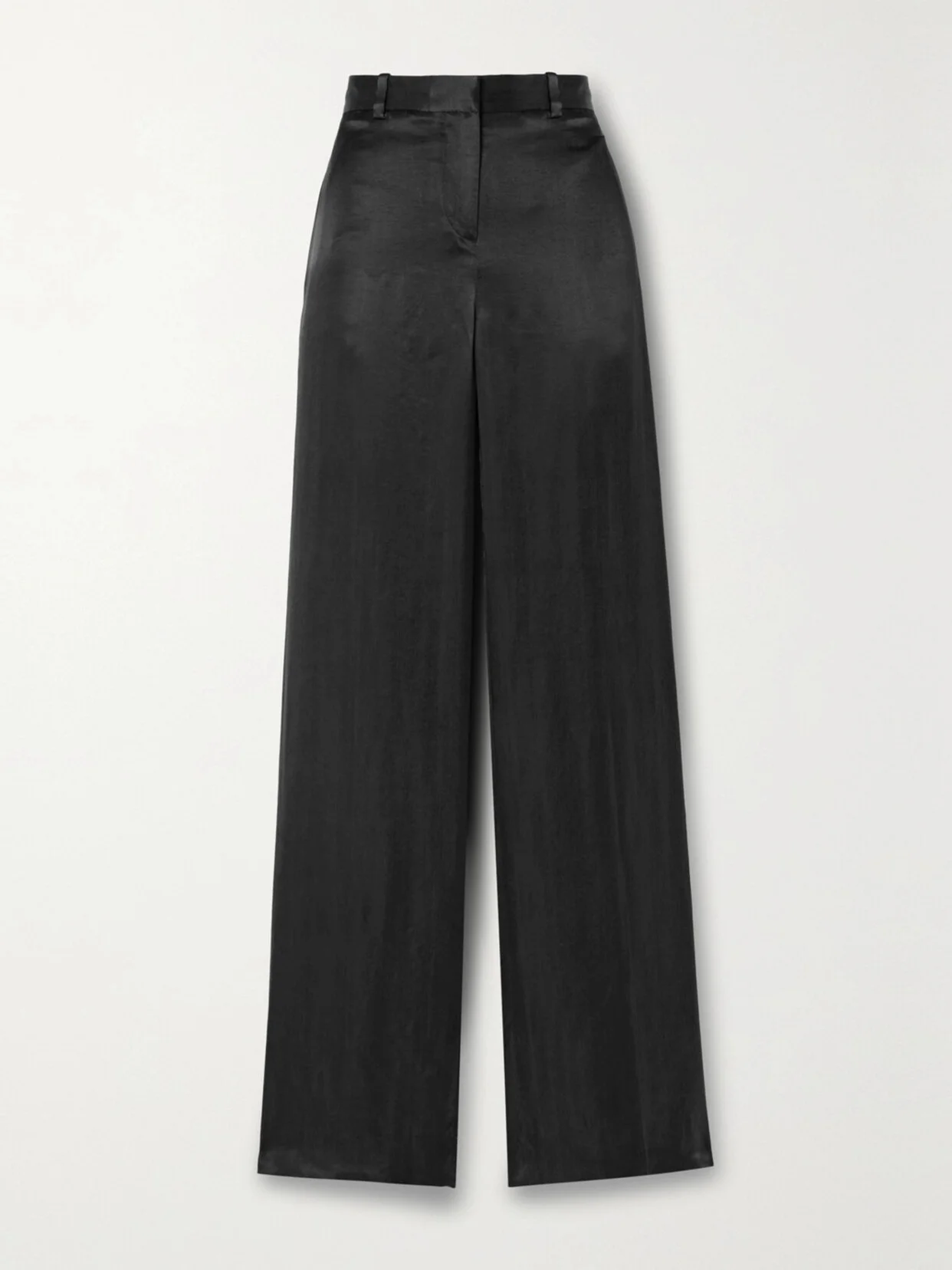 Bany Wool-satin Wide-leg Pants - 1