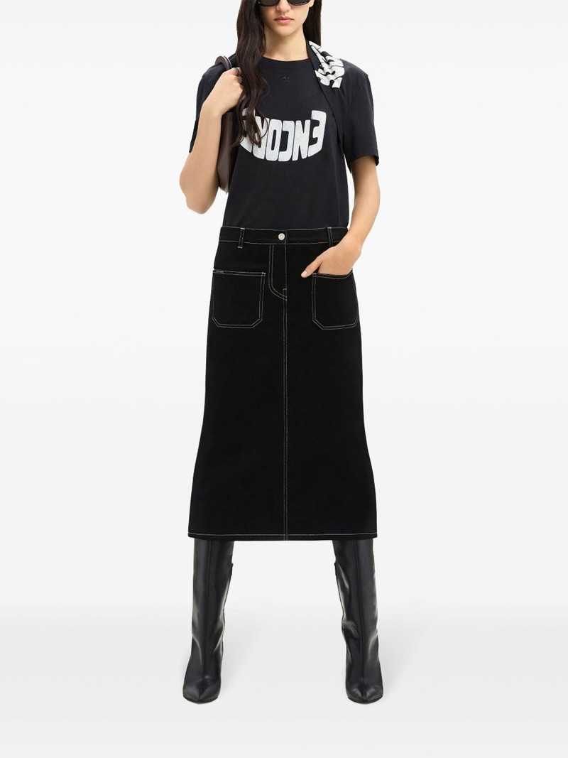 courrèges graphic-print t-shirt outlook