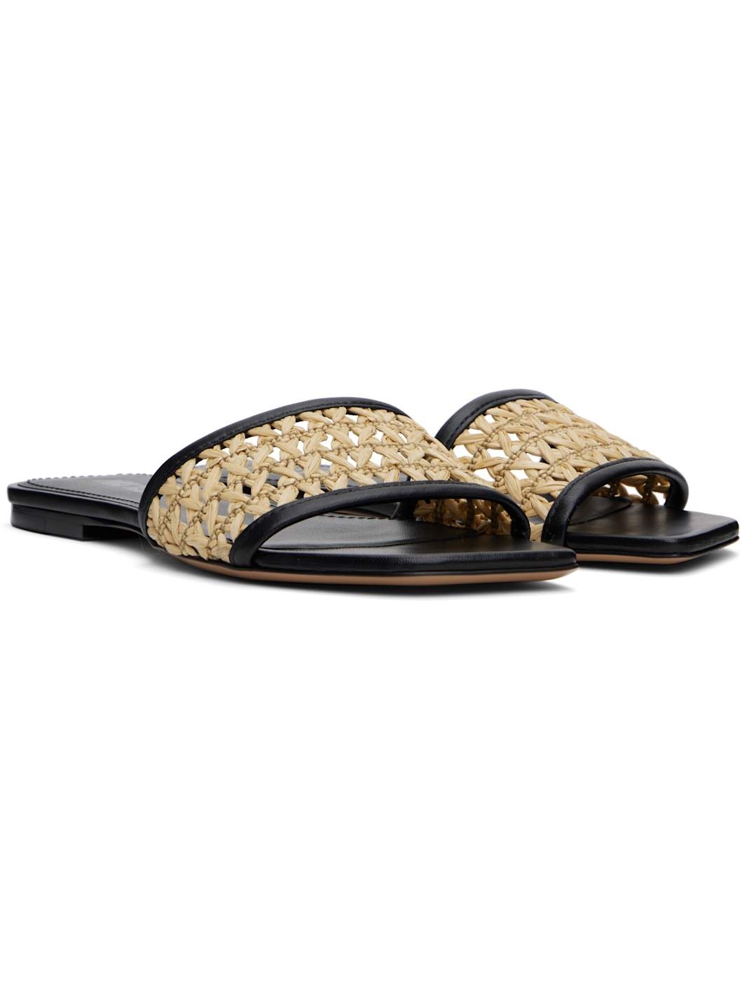 Beige & Black Sanremo Sandals - 4