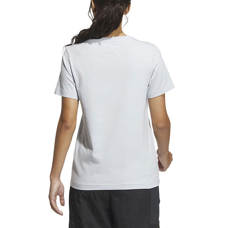 adidas (WMNS) adidas Essential Logo T-shirt Asia Sizing 'Light Blue' IM8887 outlook