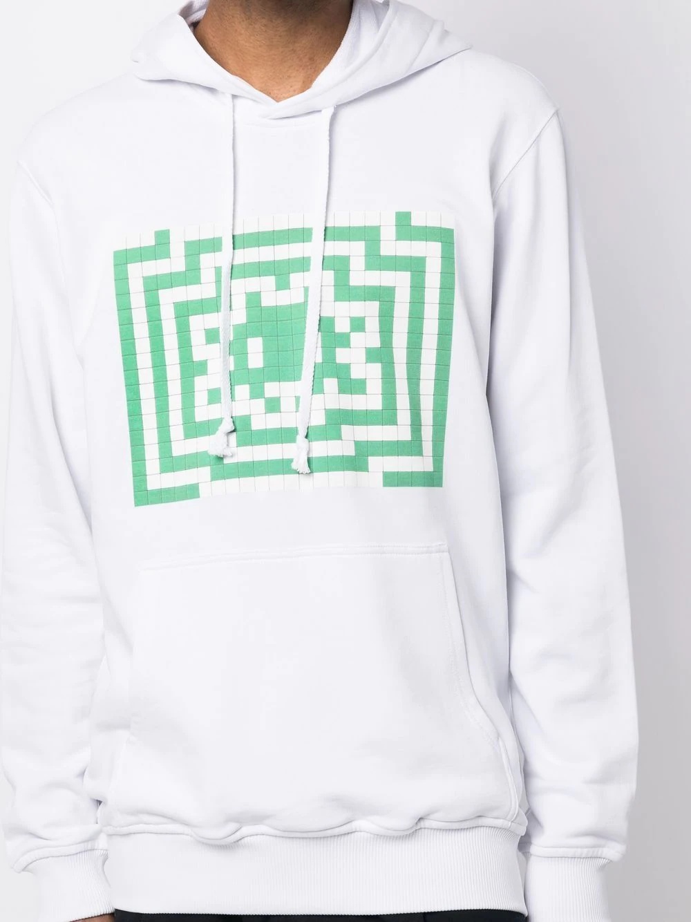 graphic drawstring hoodie - 8