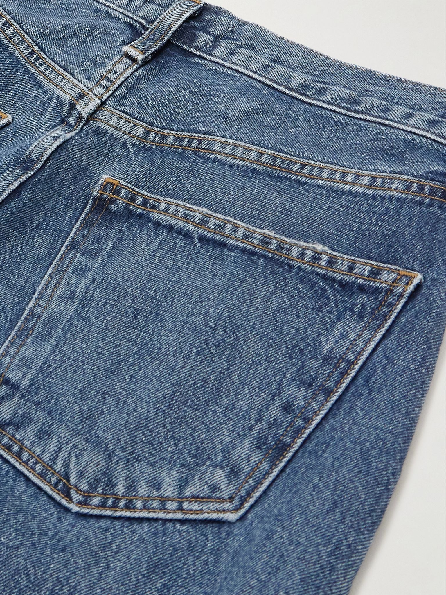 Luna high-rise tapered organic jeans Dark denim - 6