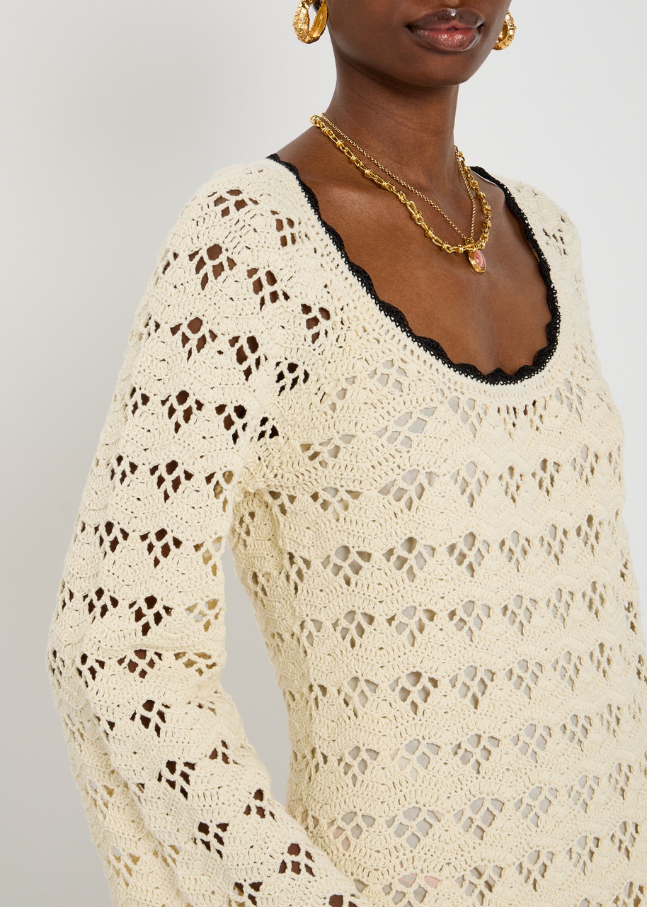 Zimmermann Rhiannon Crochet Open-knit Mini Dress - 5
