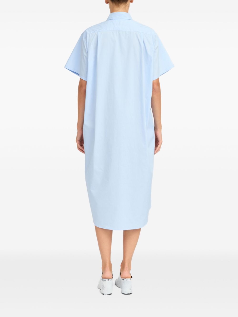 cotton shirt dress - 6