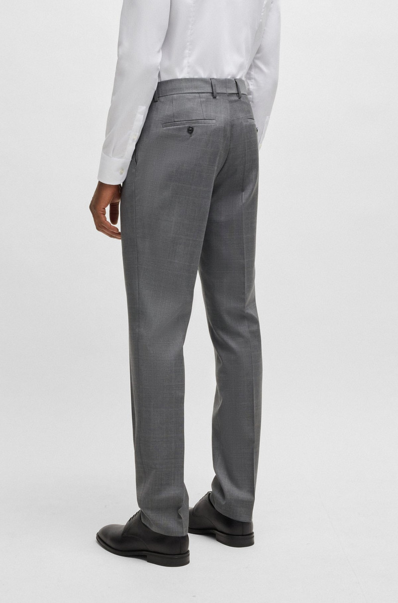SLIM-FIT SUIT IN CHECKED WOOL 7