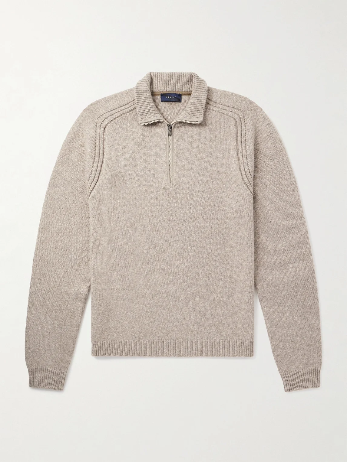Cashmere Half-Zip Sweater - 1