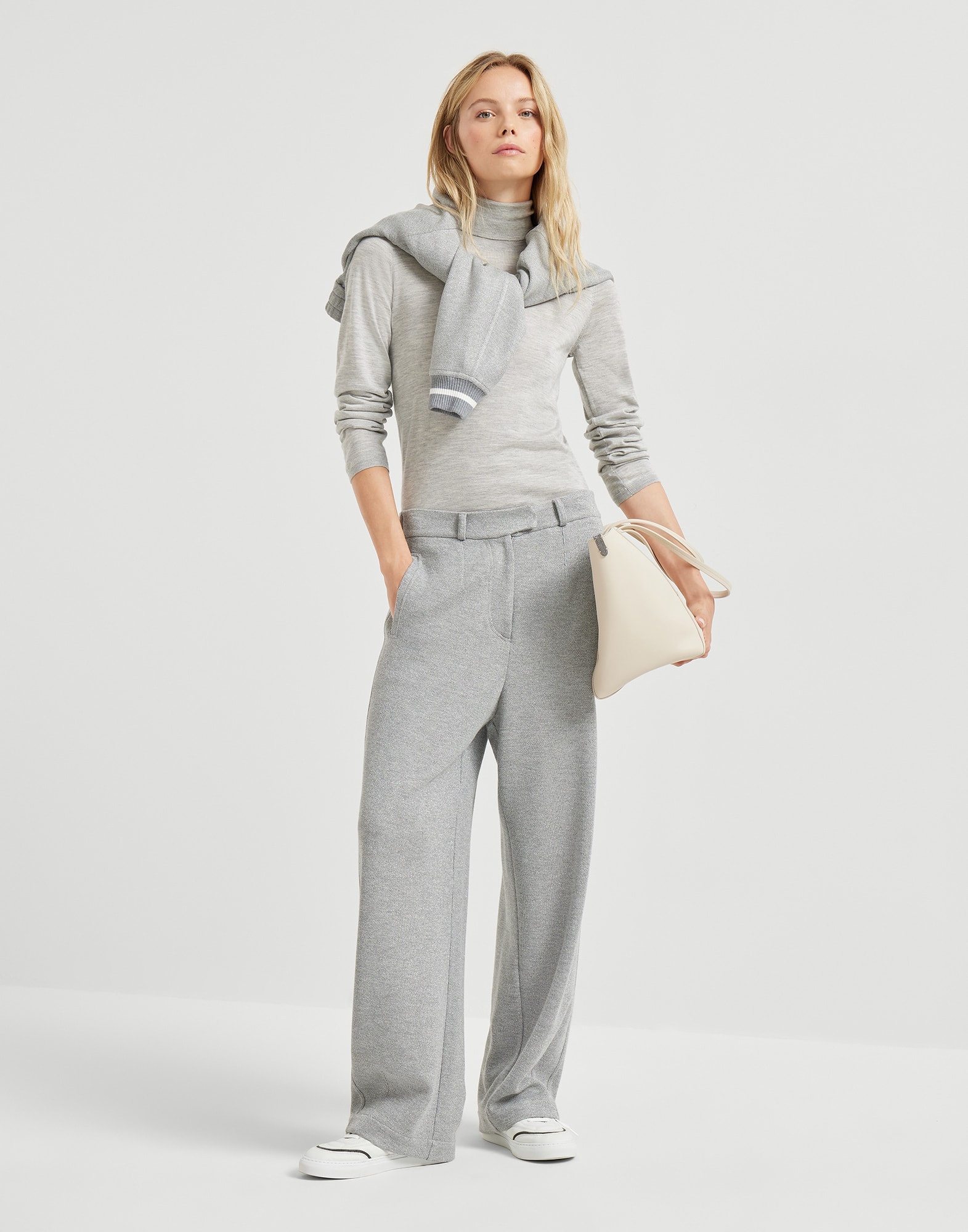 Cashmere and silk lightweight turtleneck sweater - 5