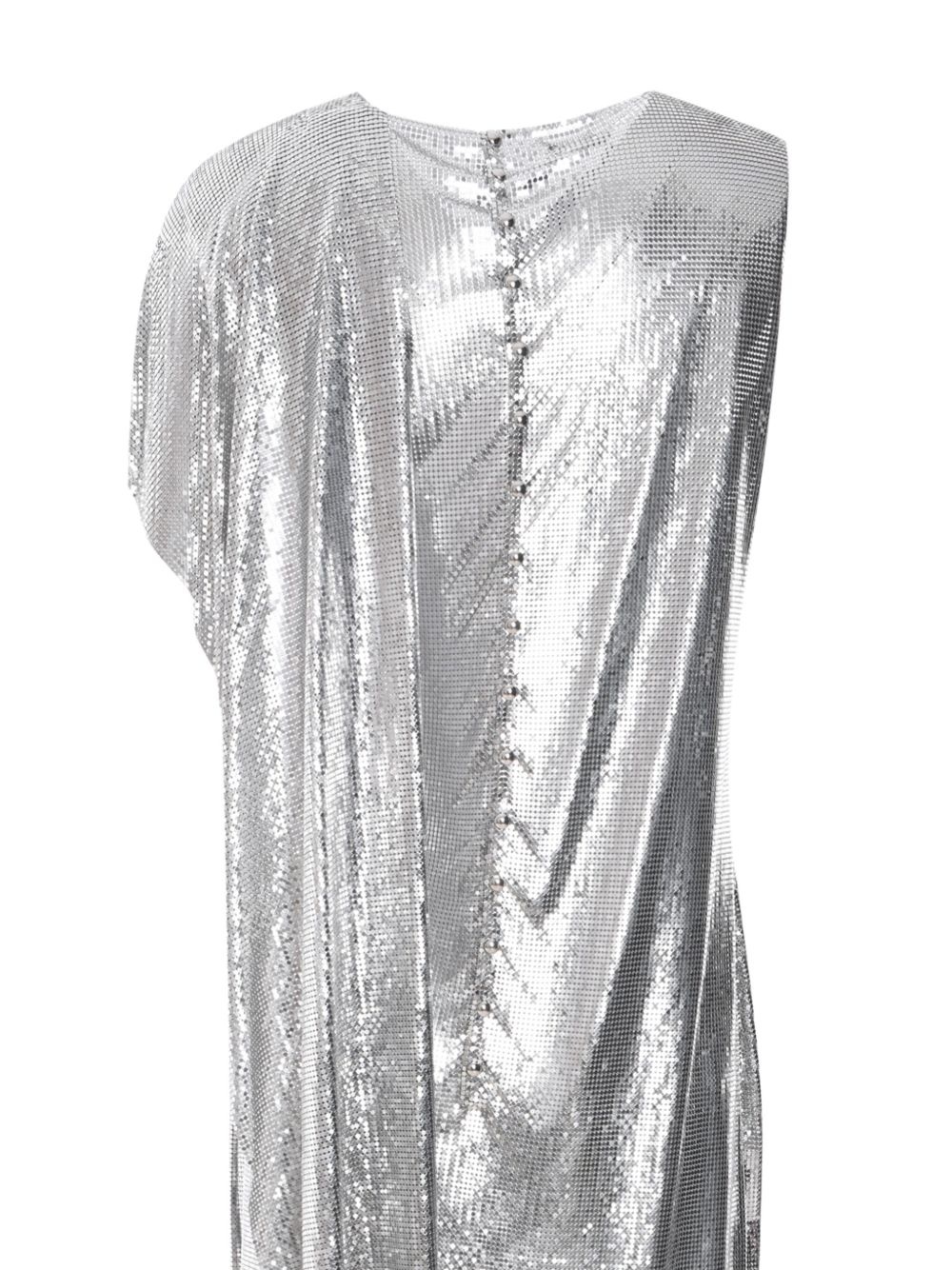 metallic mesh gown - 4