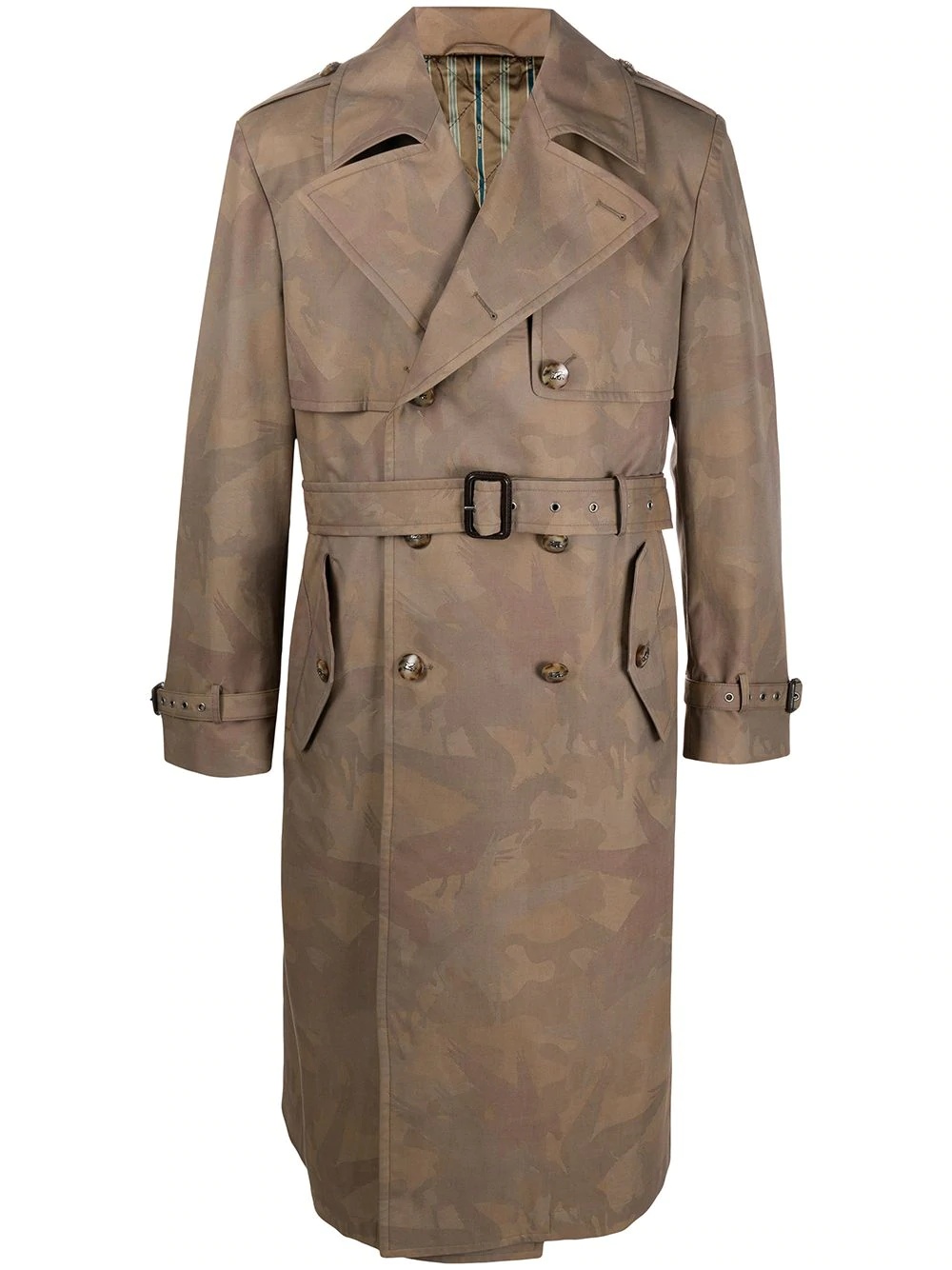 belted trench coat - 1