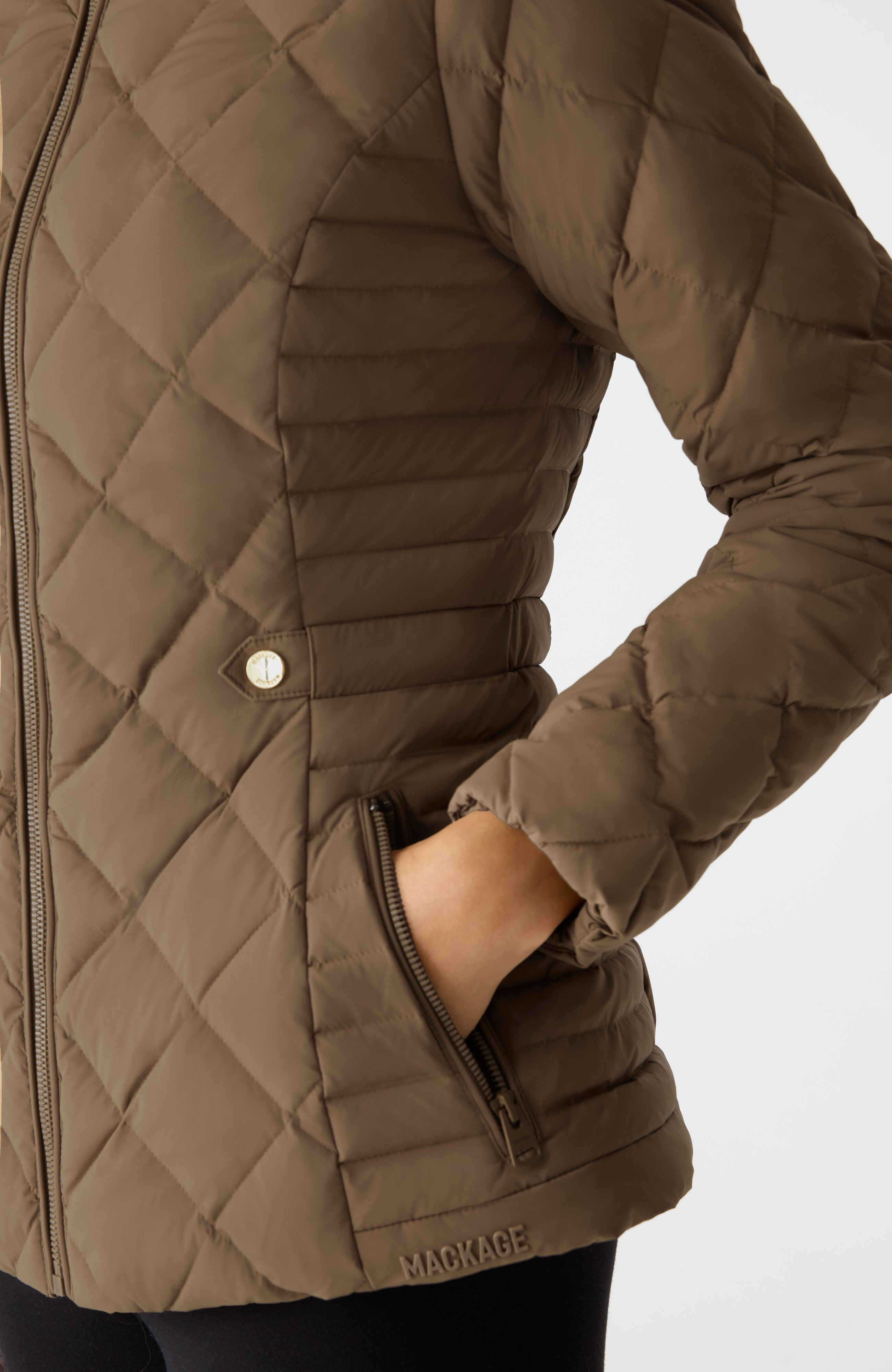 VIK Diamond Quilted Down Jacket - 7
