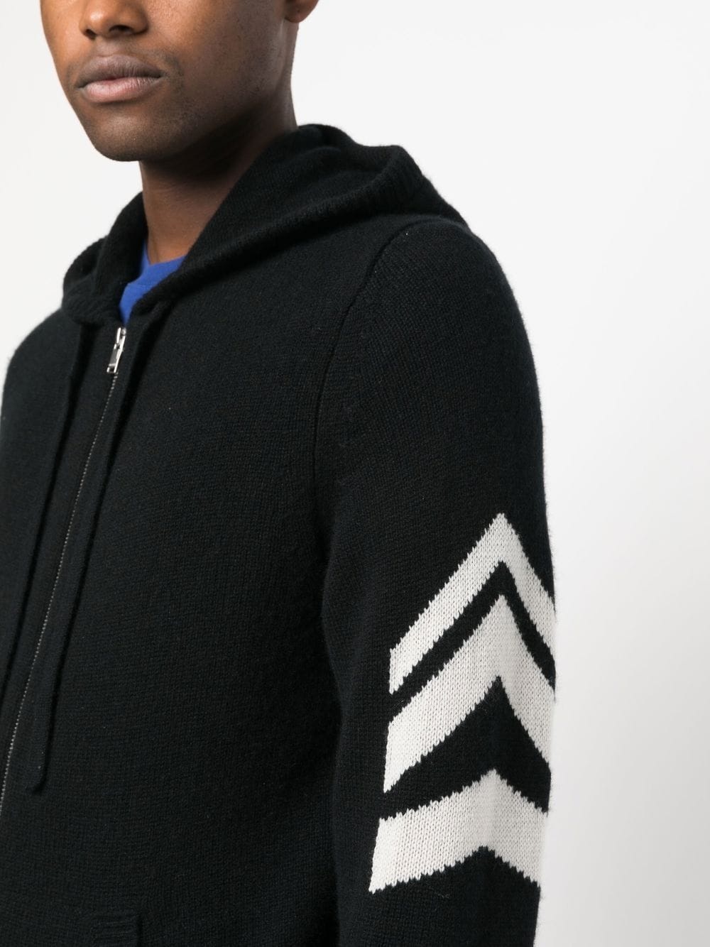 cashmere zip-up hoodie - 5