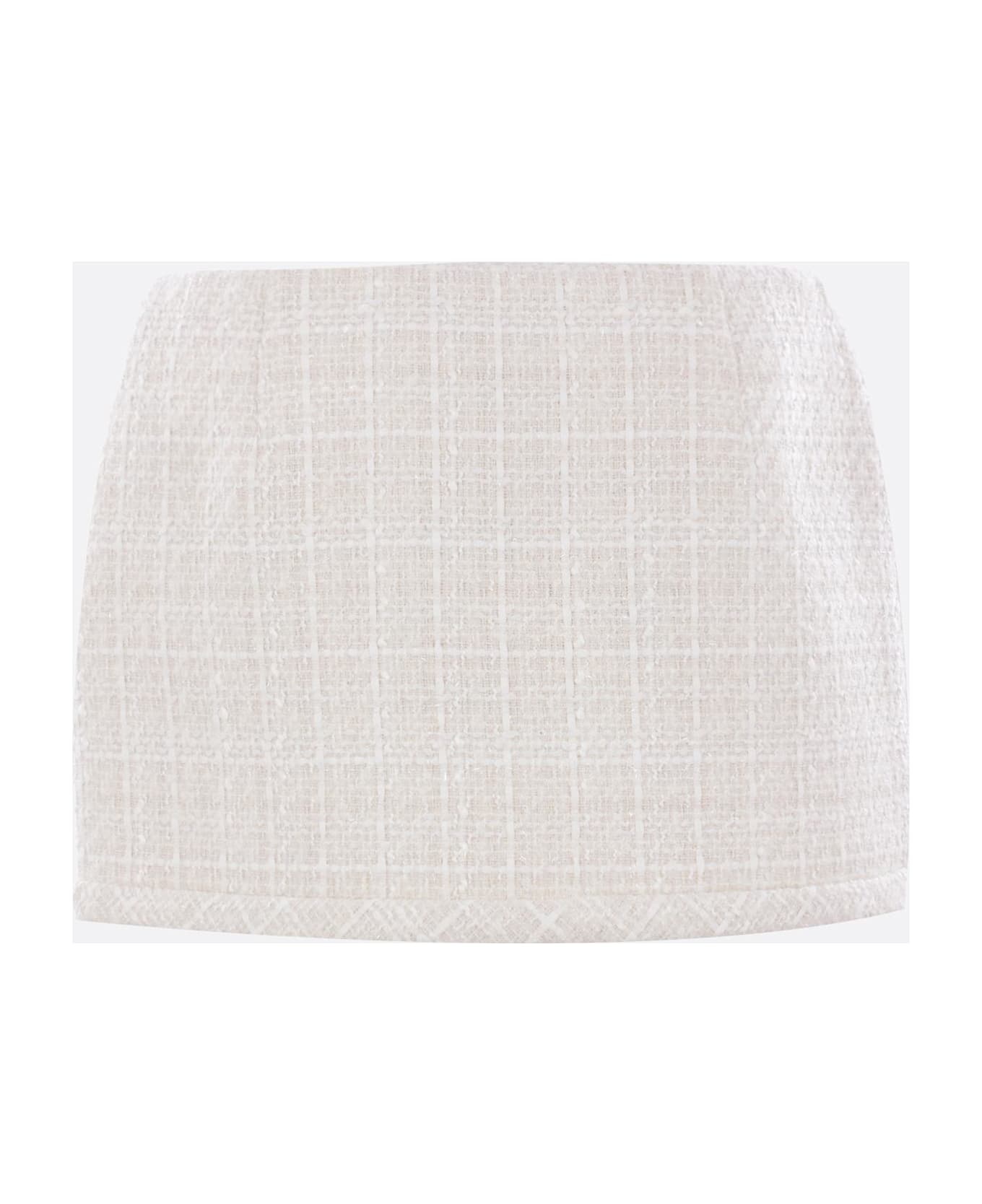Tweed Mini Skirt - 2