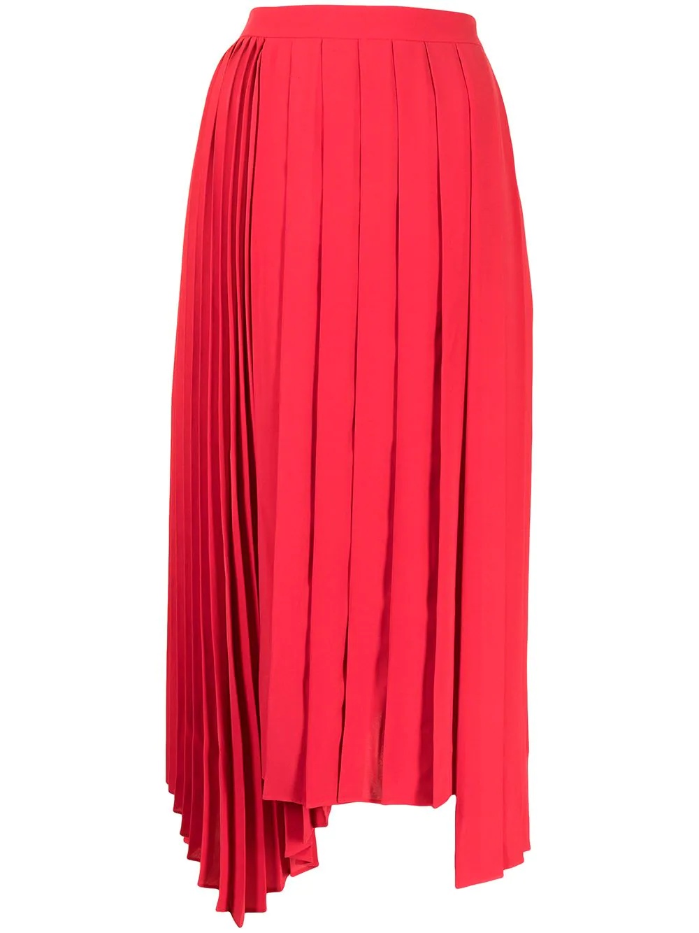 pleated mid-length skirt - 1