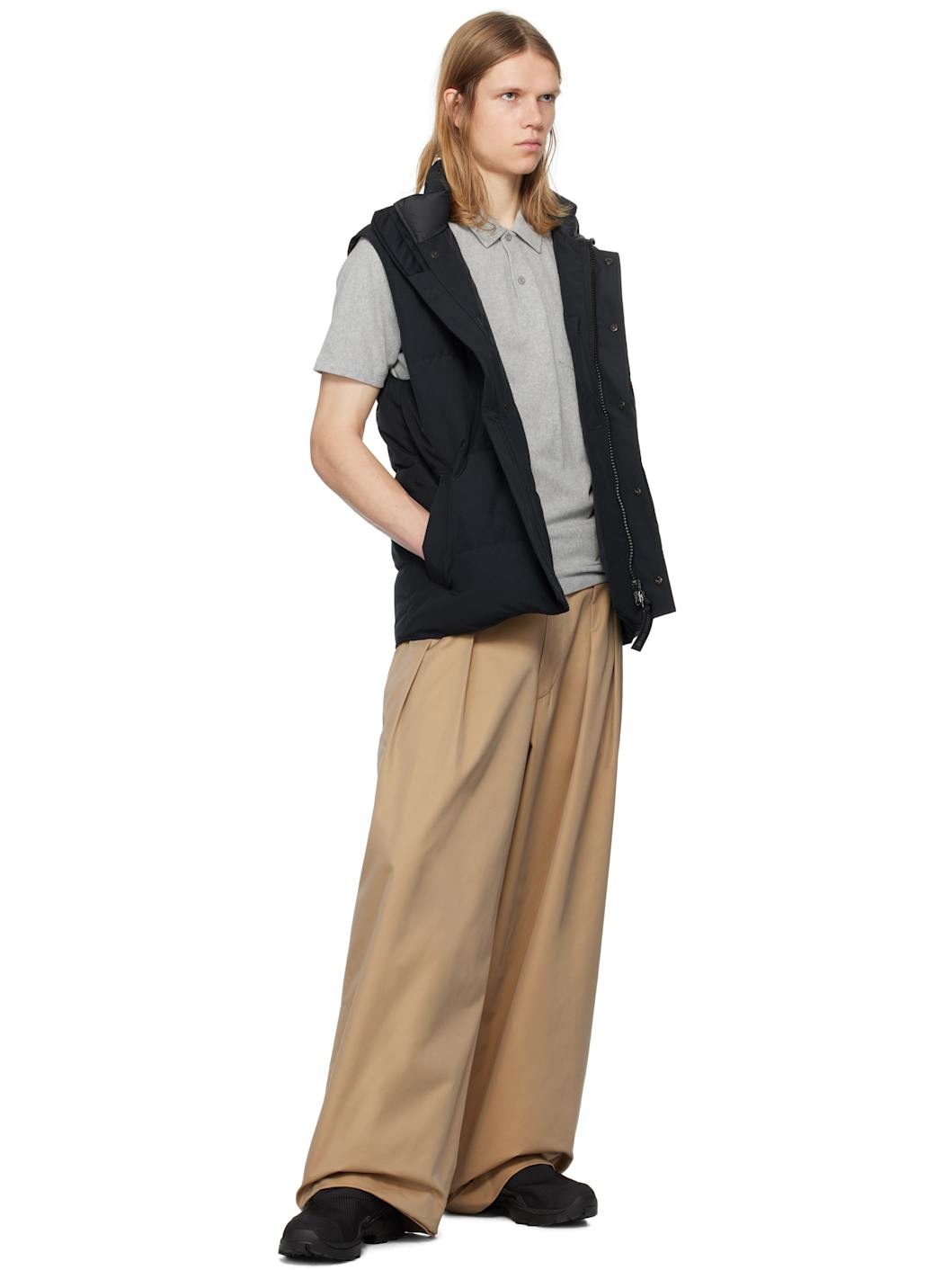 Black 'Black Label' Garson Down Vest - 4