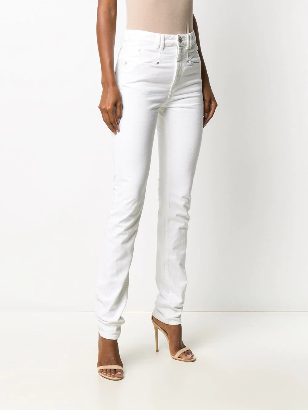 high-waist slim-fit jeans - 3