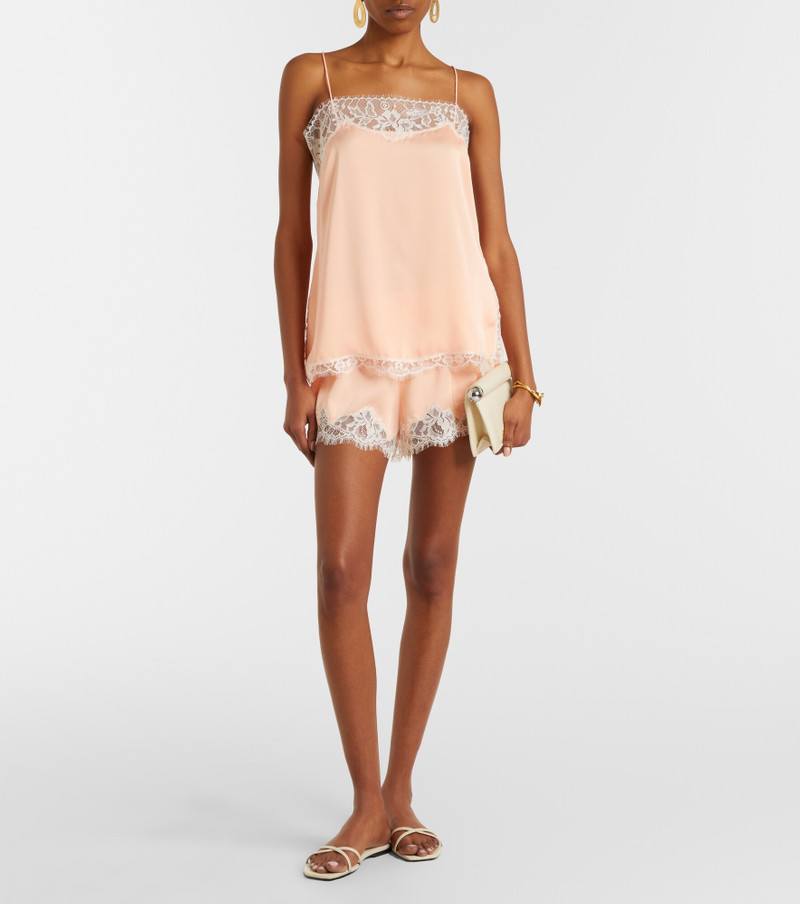 Hanna lace-trimmed satin camisole 5