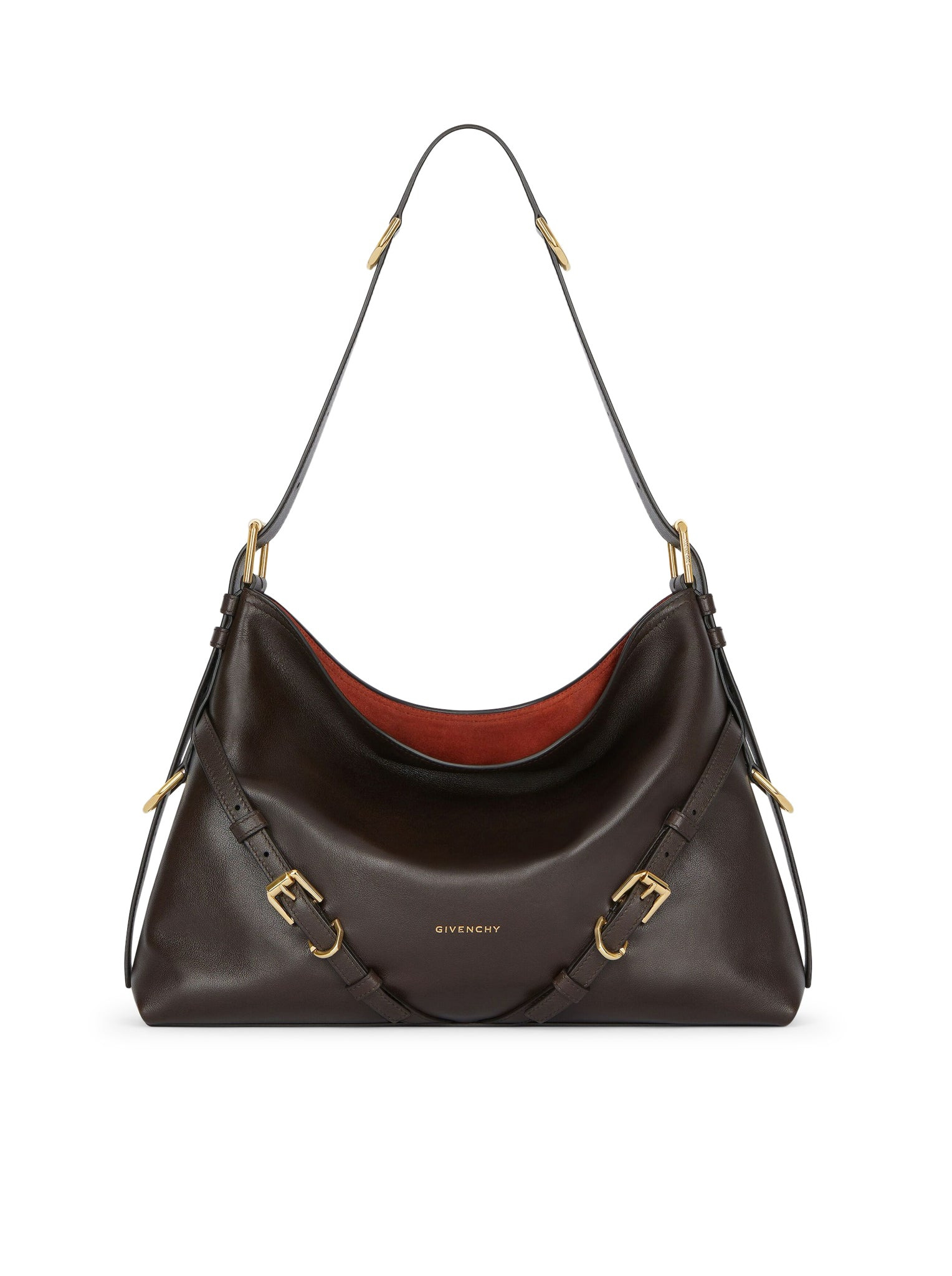 VOYOU MEDIUM BAG IN GLOSSY LEATHER - 1