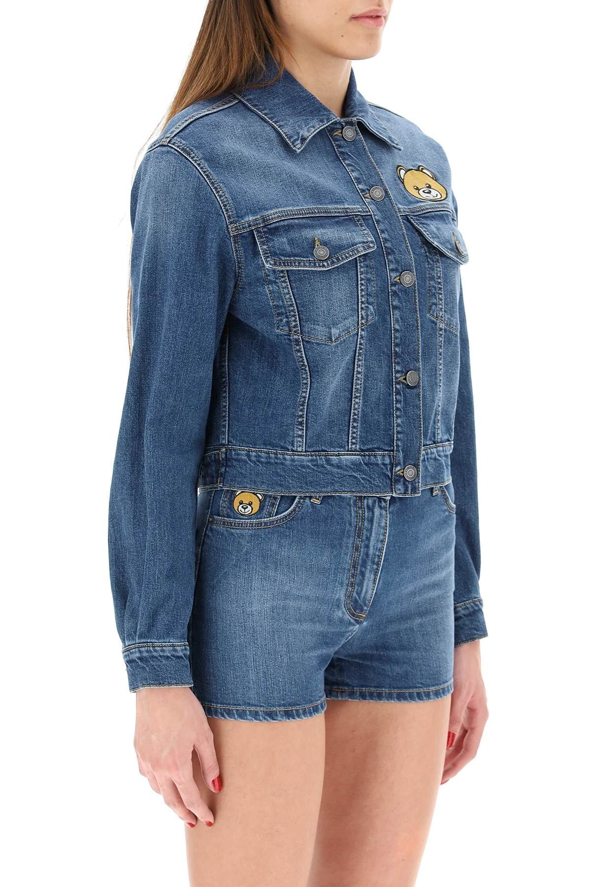 TEDDY BEAR DENIM JACKET - 3