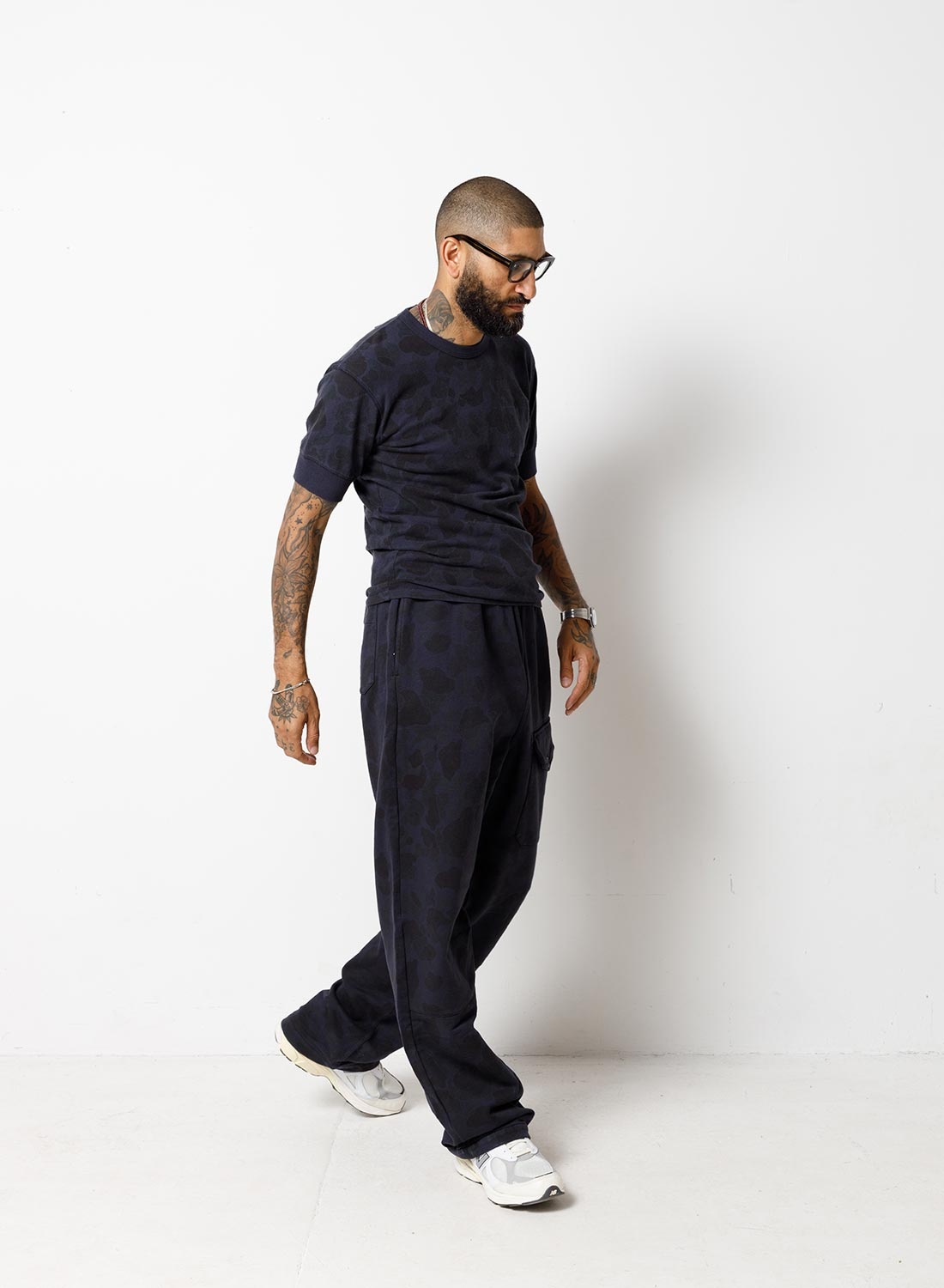 Military Tee in Overdyed Camo - 4