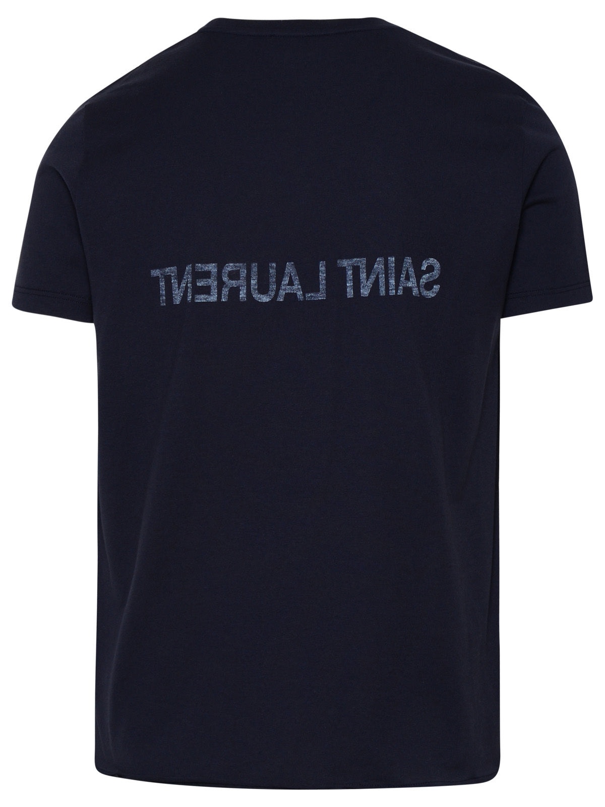 SAINT LAURENT Man T-Shirt In Cotone Blu - 3