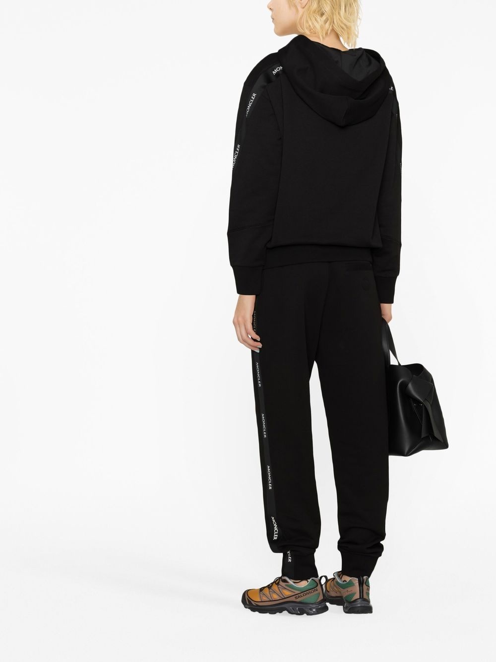 logo-trim cotton track pants - 3