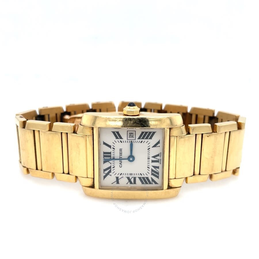 Pre-owned Cartier Tank Francaise Quartz Silver Dial Ladies Watch W50014N2 - 5