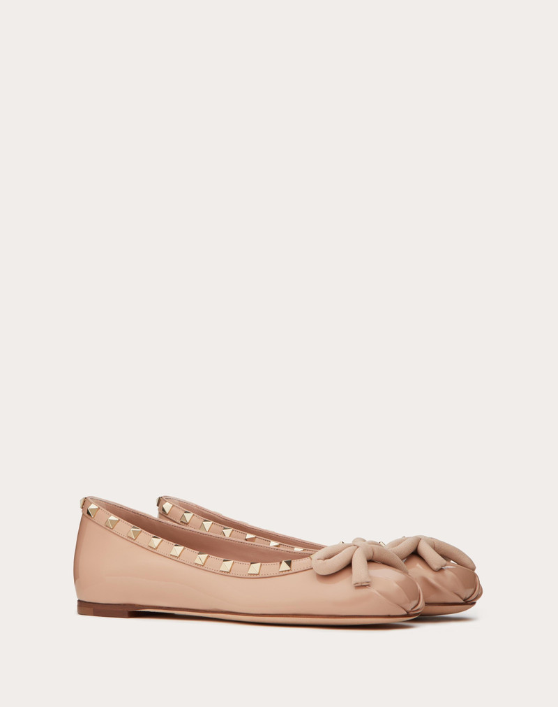 ROCKSTUD PATENT LEATHER BALLERINA 2