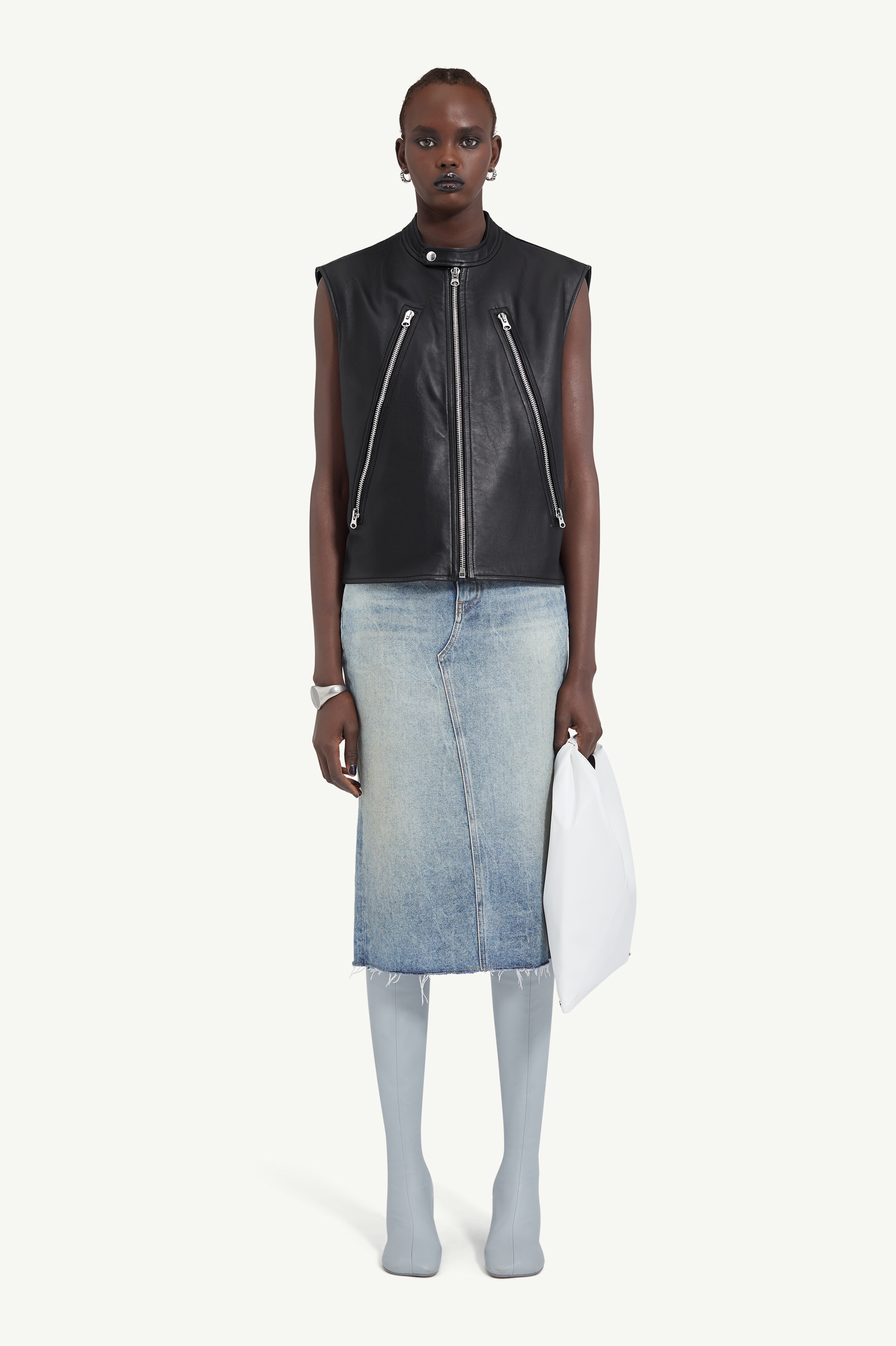 MM6 Maison Margiela Motorcycle gilet | REVERSIBLE